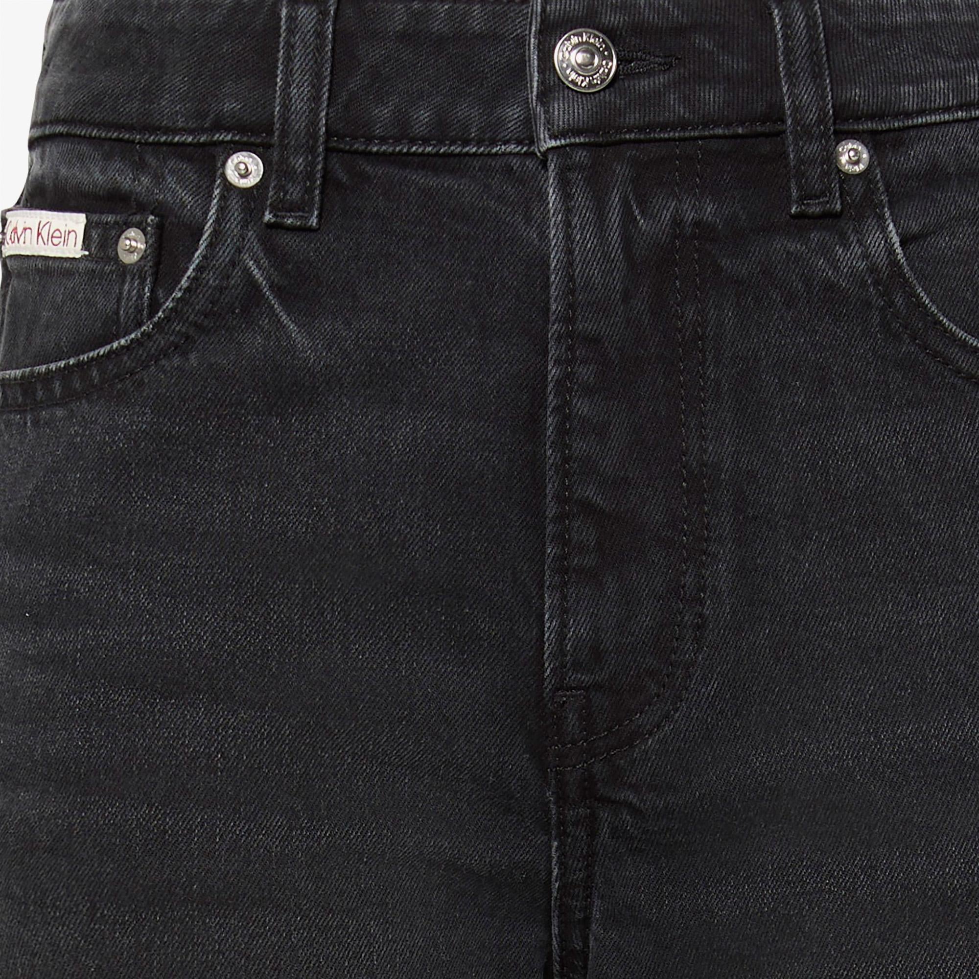 Calvin Klein High Rise Straight Midnight Kadın Siyah Jean