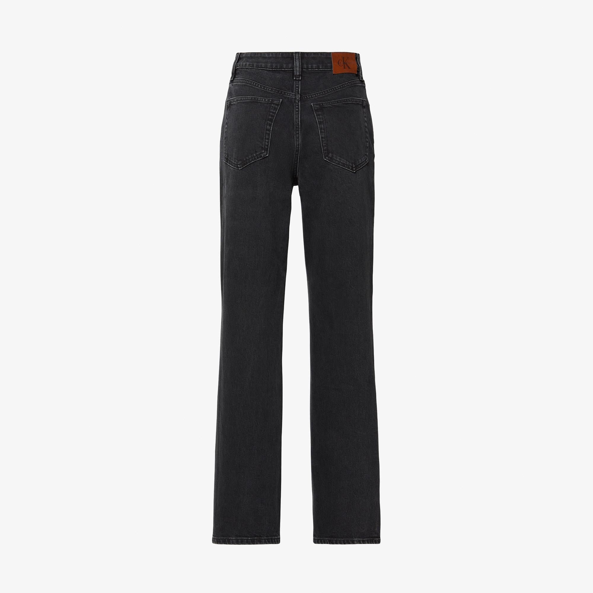 Calvin Klein High Rise Straight Midnight Kadın Siyah Jean