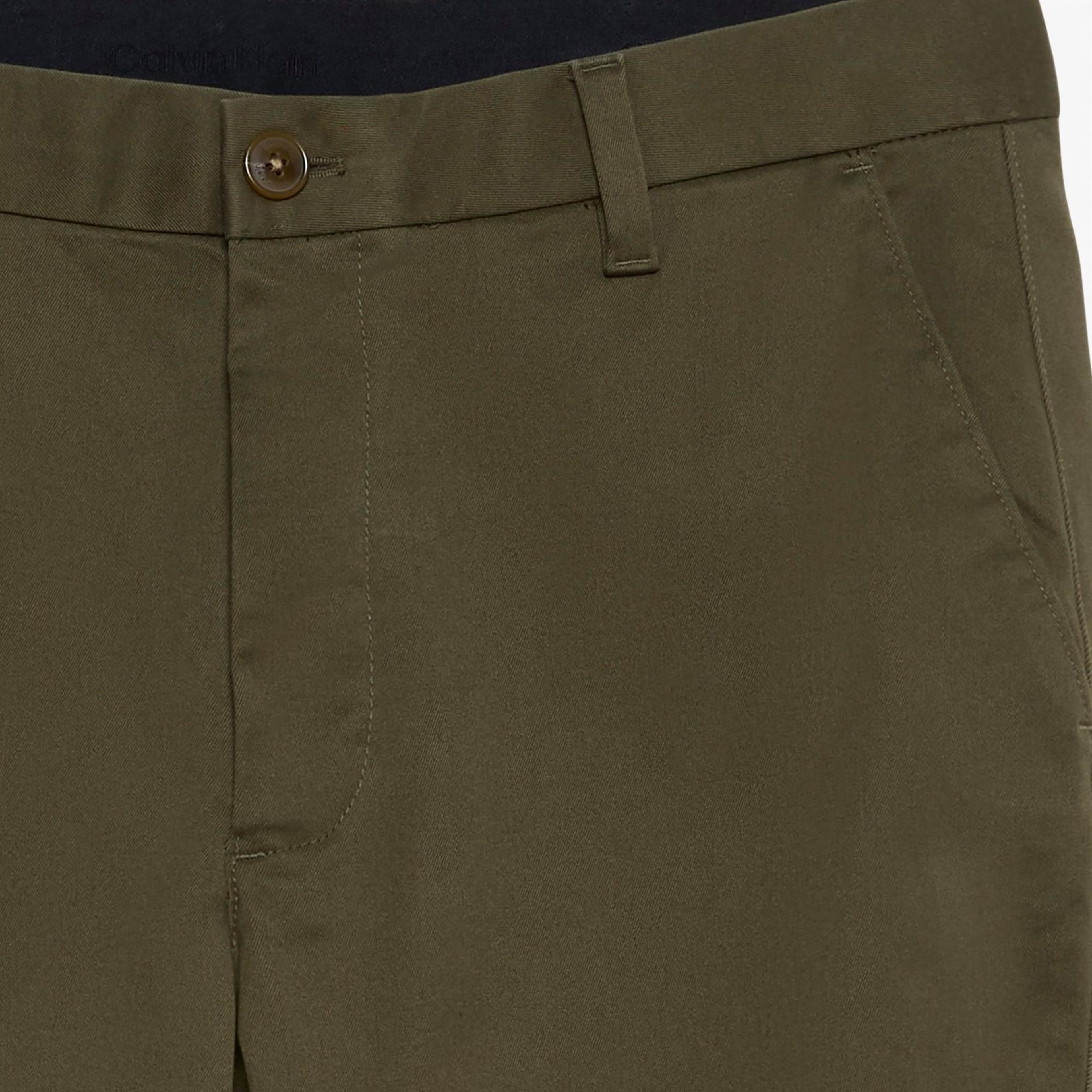 Calvin Klein Slim Cotton Erkek Bej Pantolon