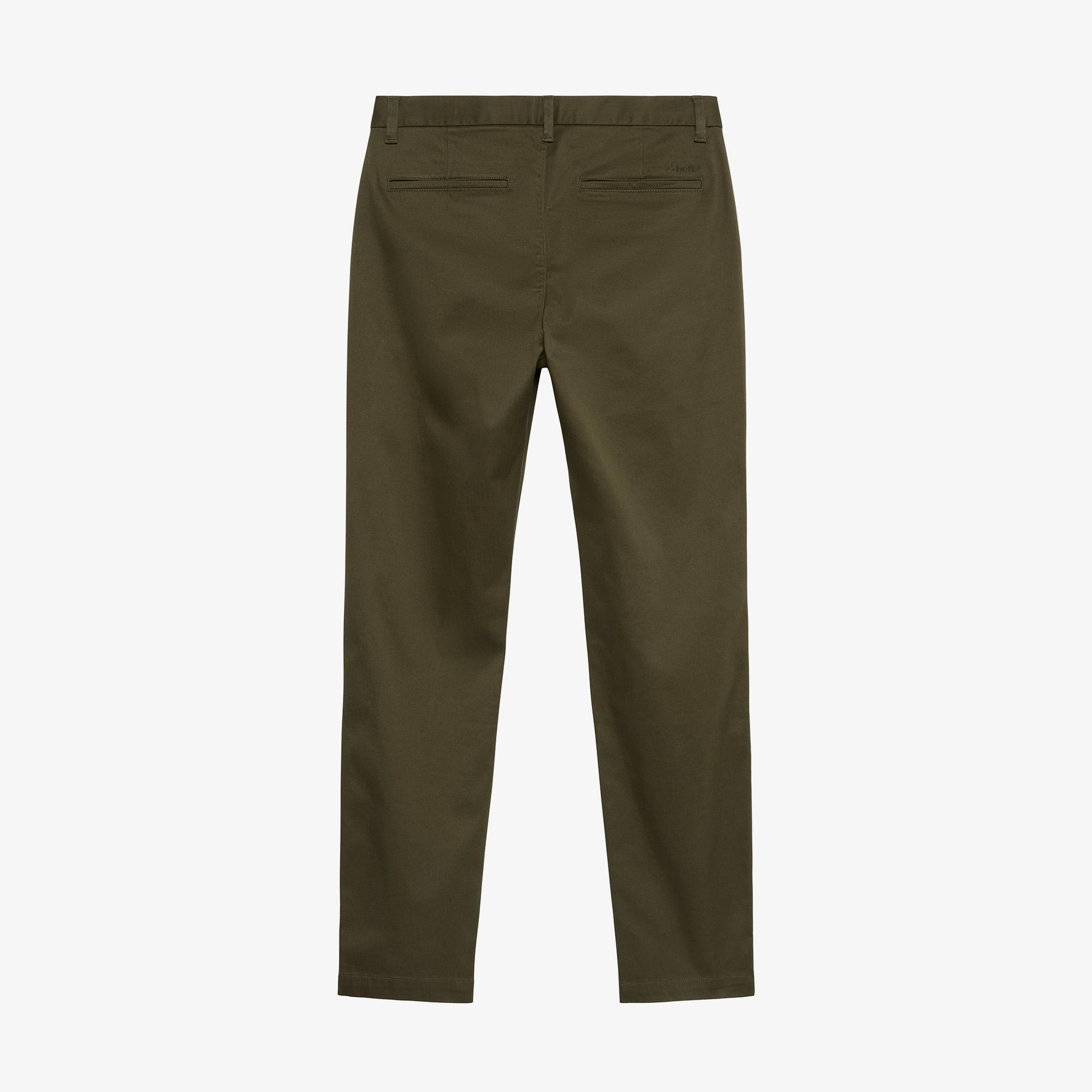 Calvin Klein Slim Cotton Erkek Bej Pantolon