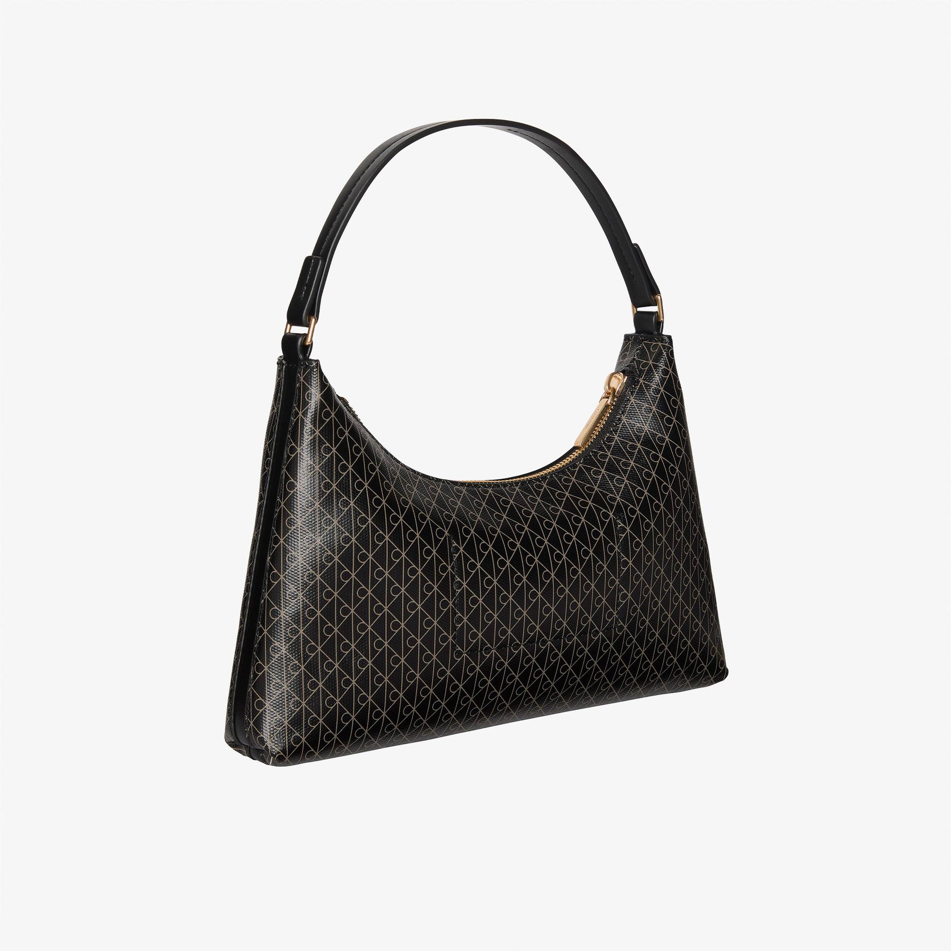 Calvin Klein Emblem Small Kadın Siyah Omuz Çantası