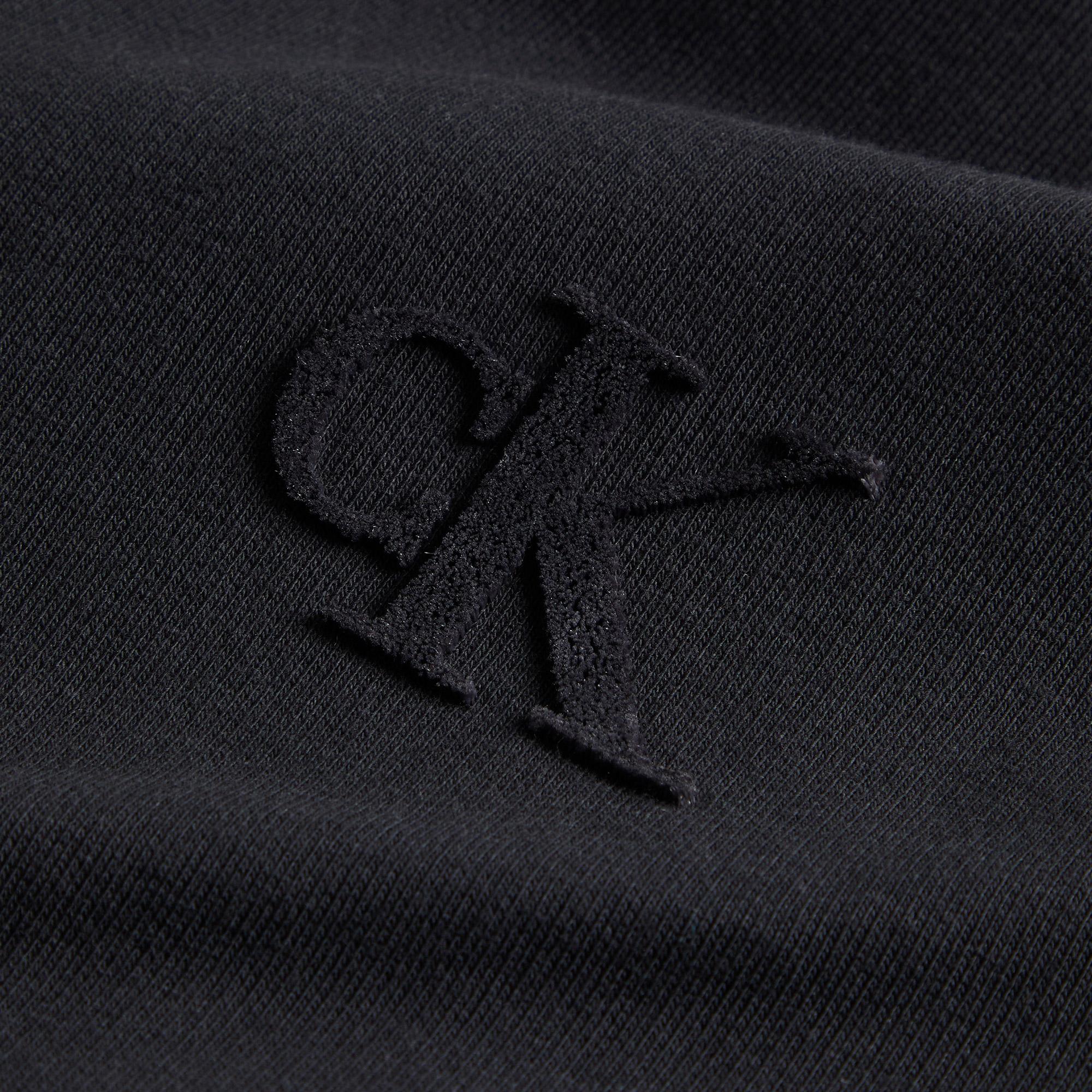 Calvin Klein Monogram Flock Zipthru Çocuk Siyah Sweatshirt