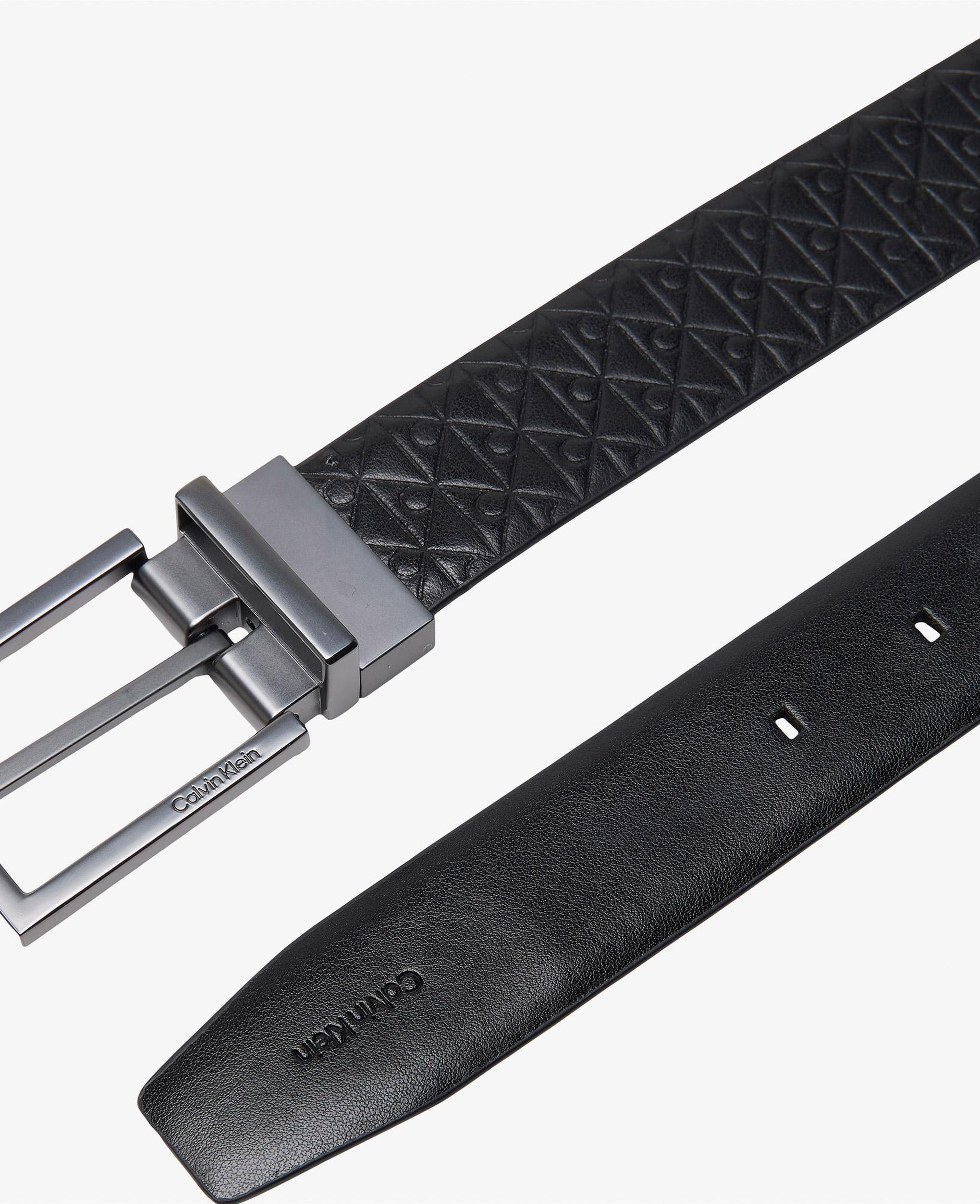 Calvin Klein Square Buckle Smooth Erkek Siyah Kemer
