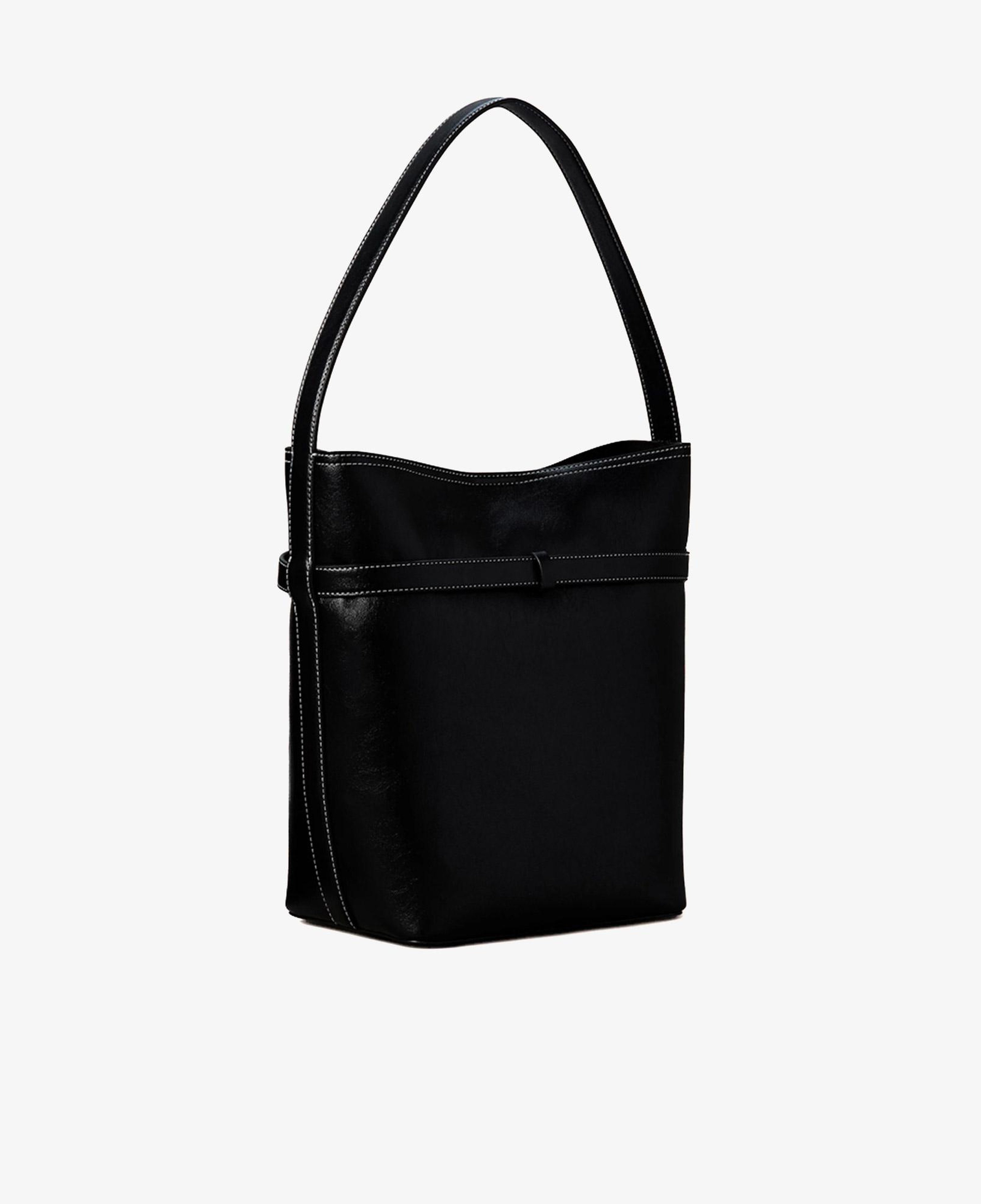 Calvin Klein Buckle Medium Bucket Kadın Siyah El Çantası