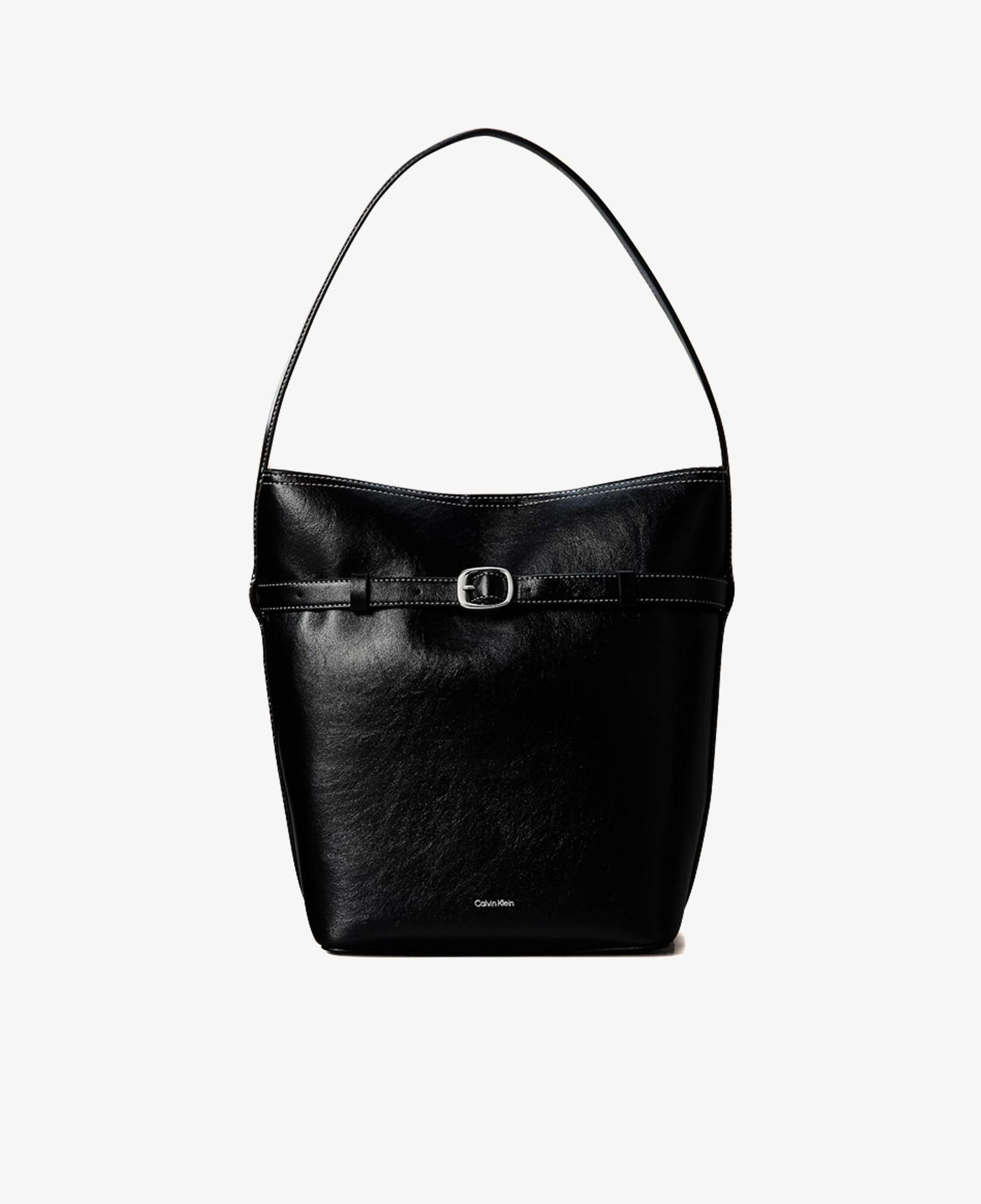 Calvin Klein Buckle Medium Bucket Kadın Siyah El Çantası