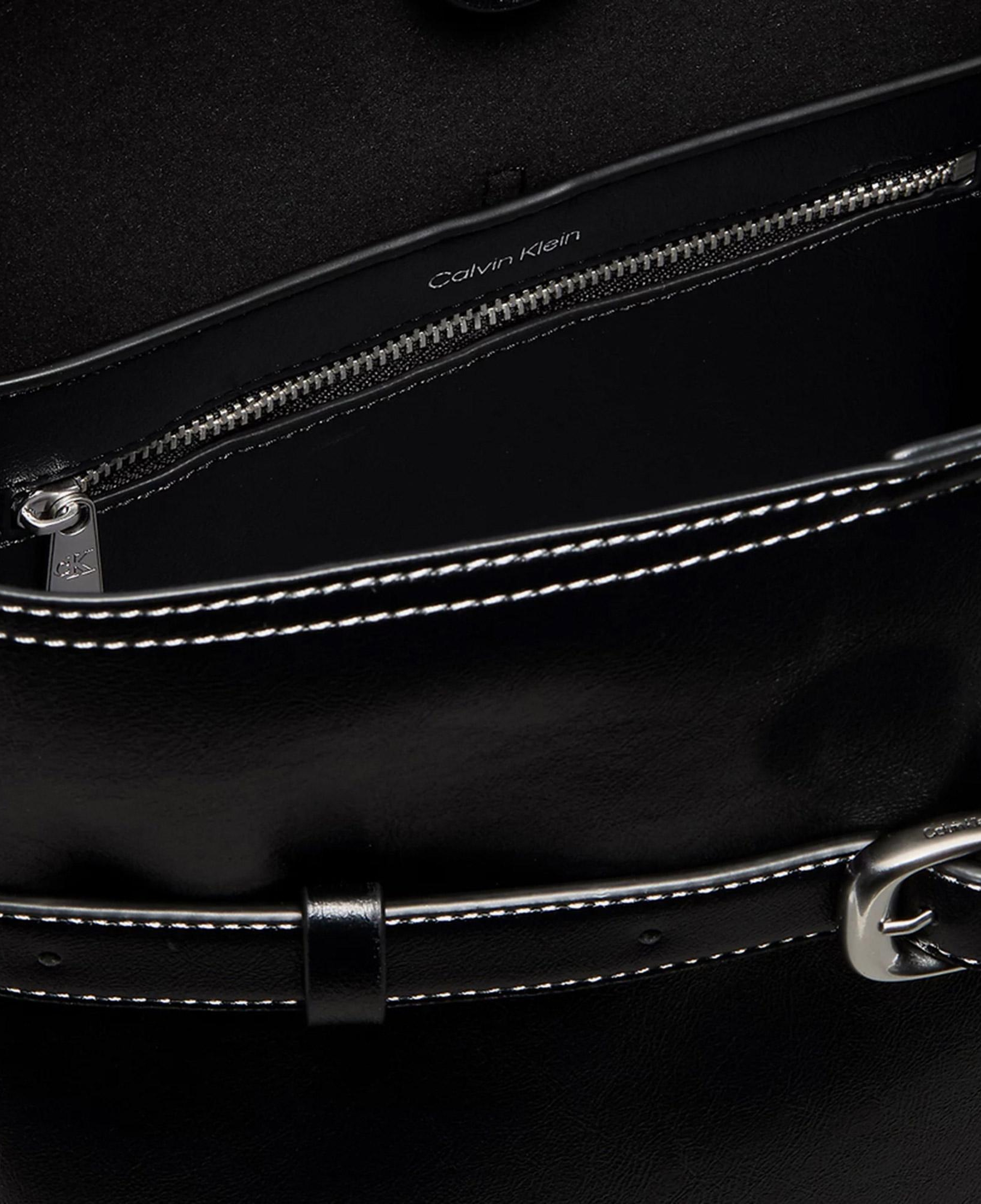 Calvin Klein Buckle Medium Bucket Kadın Siyah El Çantası