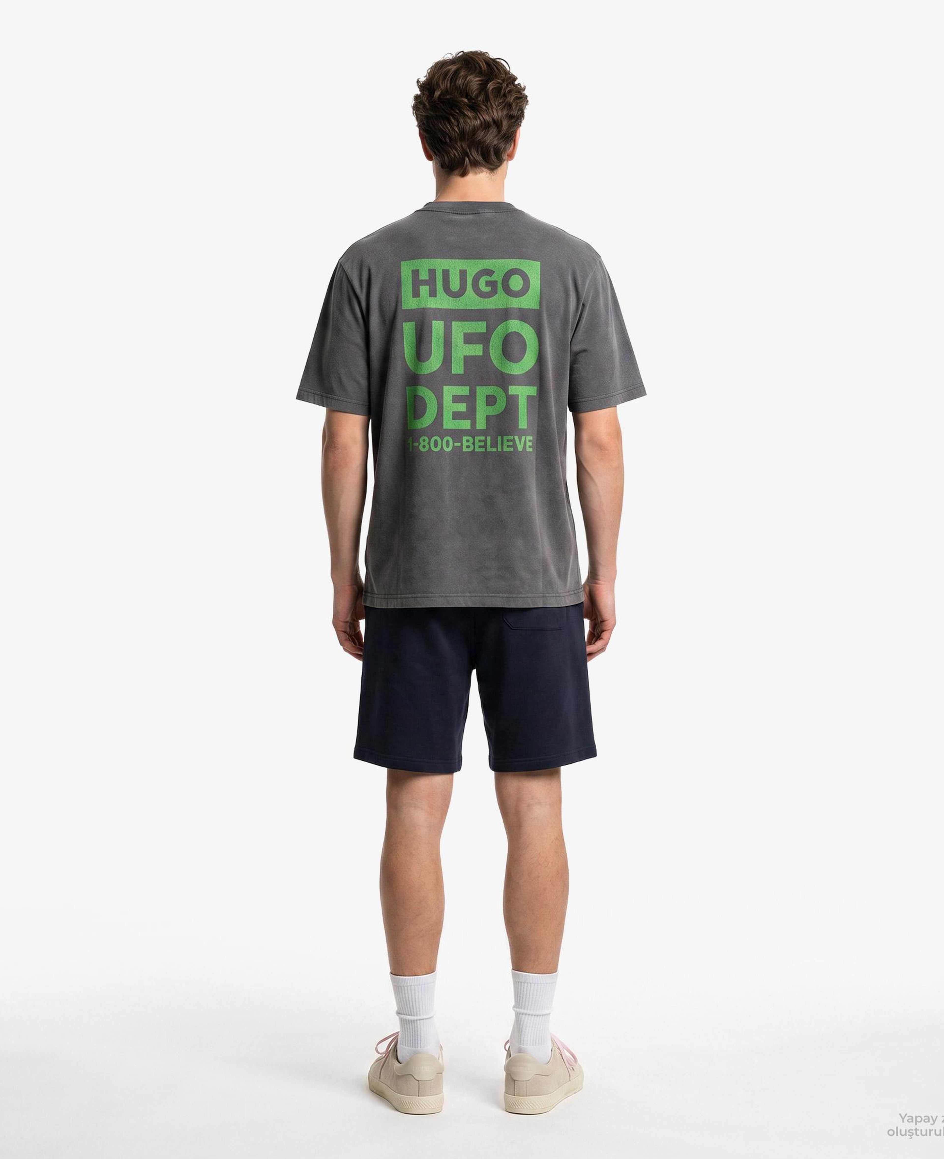 Hugo Nextralio Erkek Siyah T-Shirt