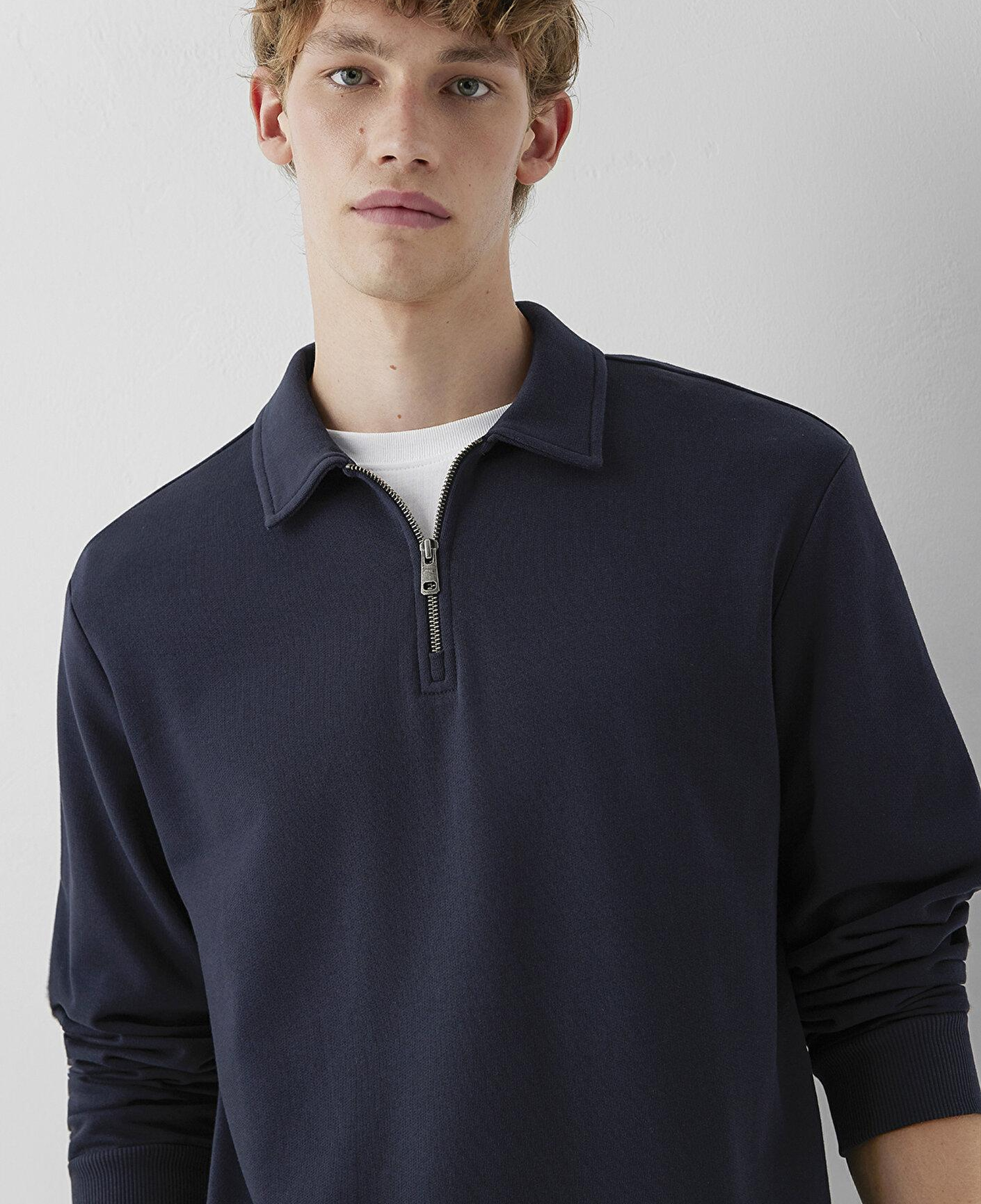 Mavi Yarı Fermuarlı Lacivert Sweatshirt 0S10622-70489
