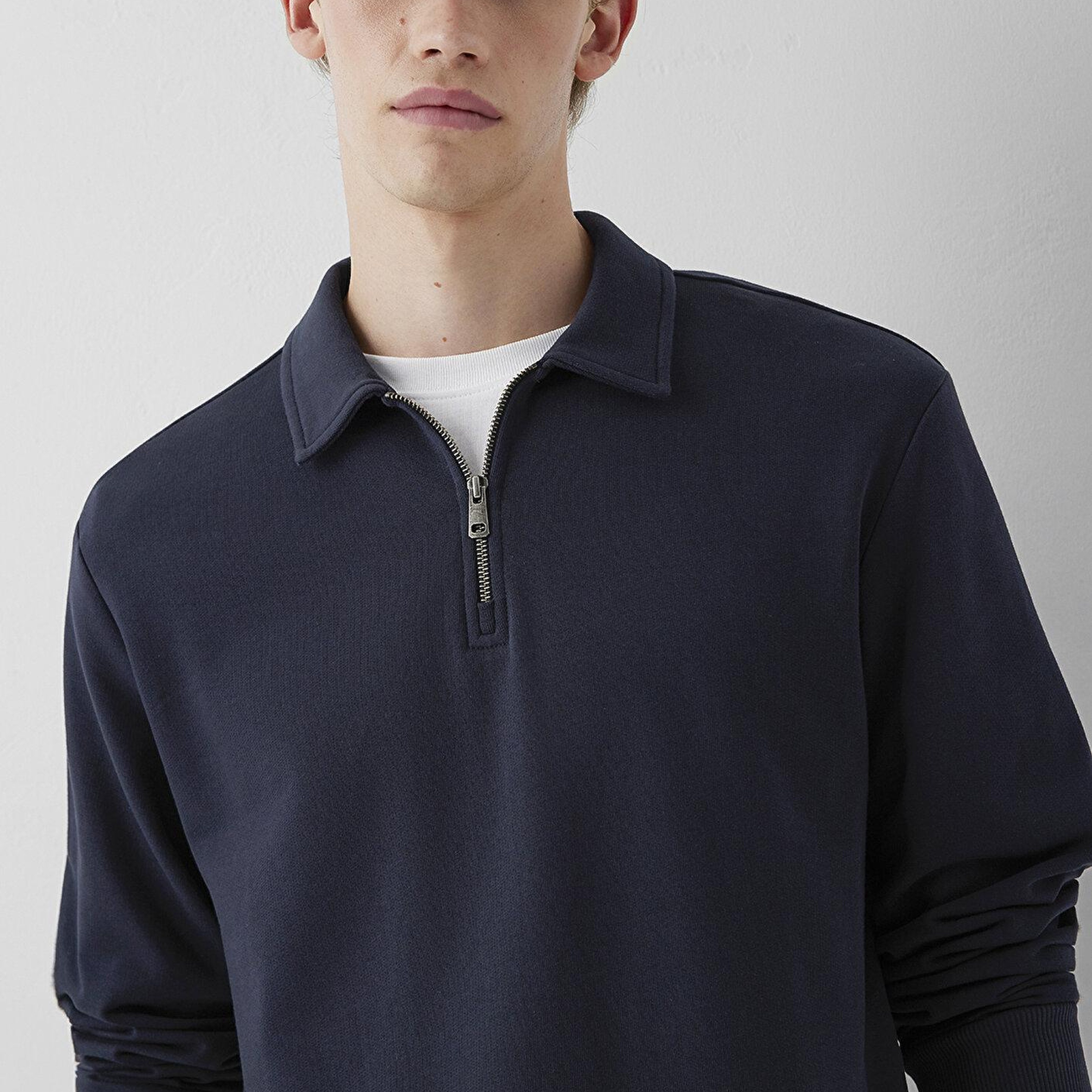 Mavi Yarı Fermuarlı Lacivert Sweatshirt 0S10622-70489