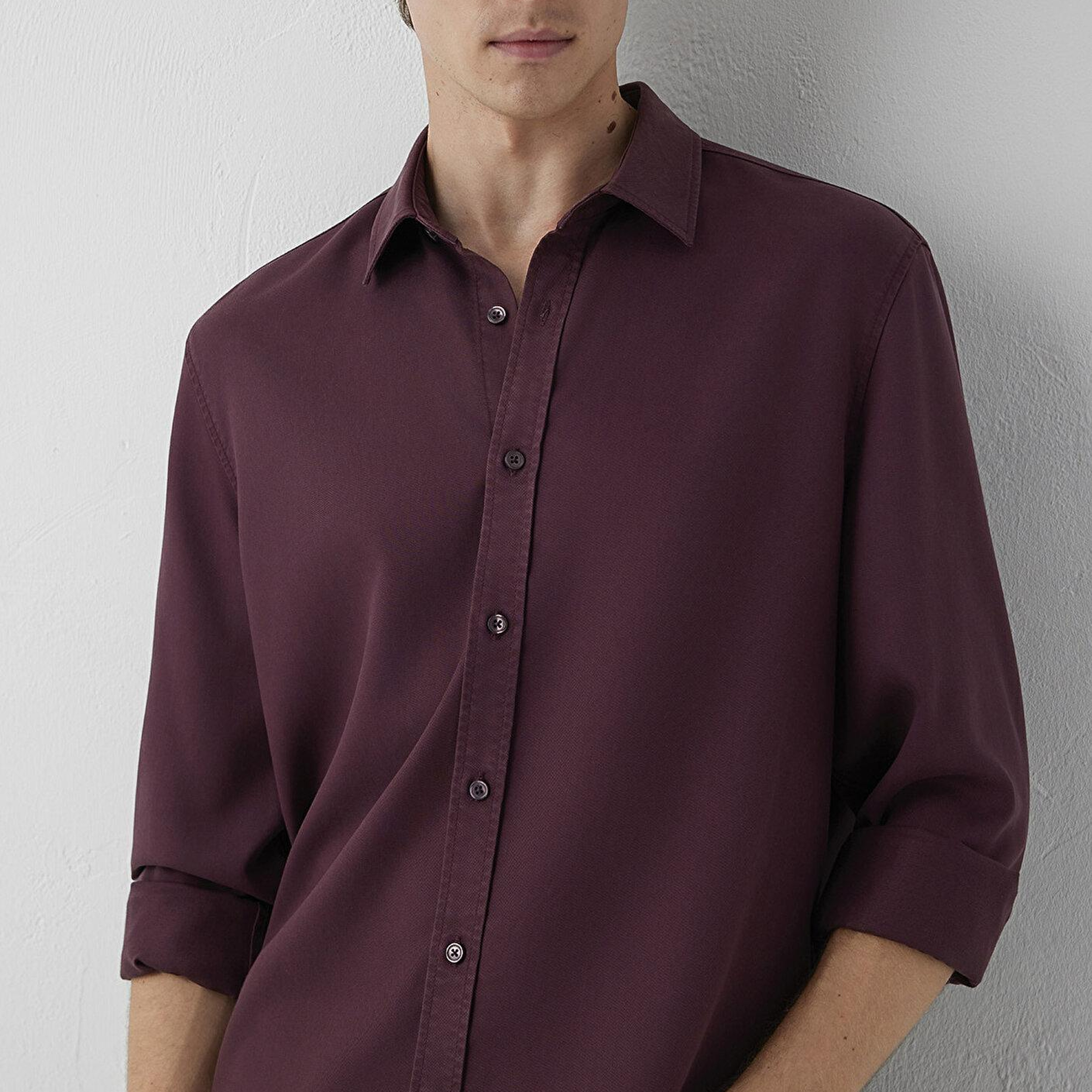Mavi Kahverengi Gömlek Regular Fit / Normal Kesim 0210818-70222