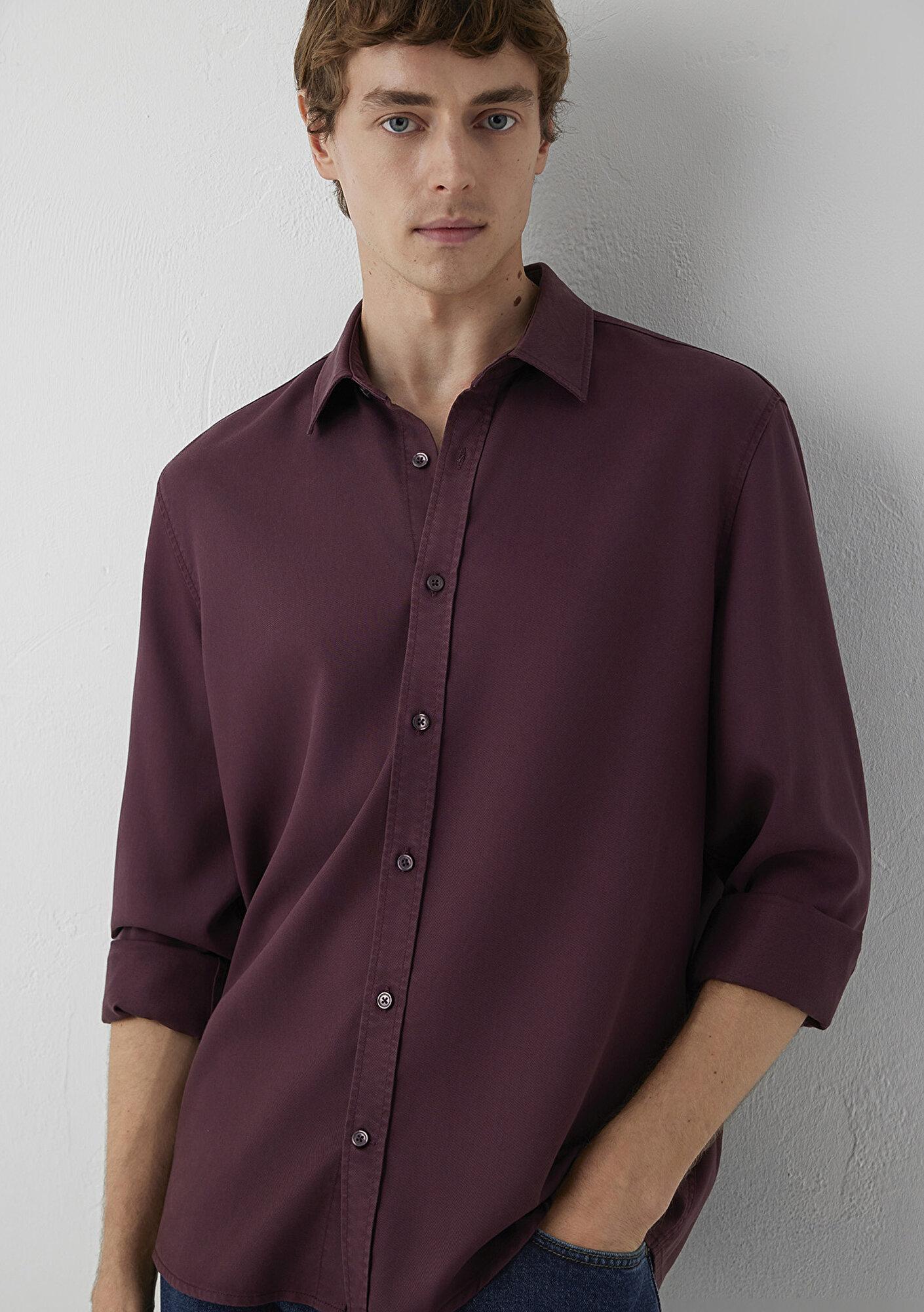 Mavi Kahverengi Gömlek Regular Fit / Normal Kesim 0210818-70222
