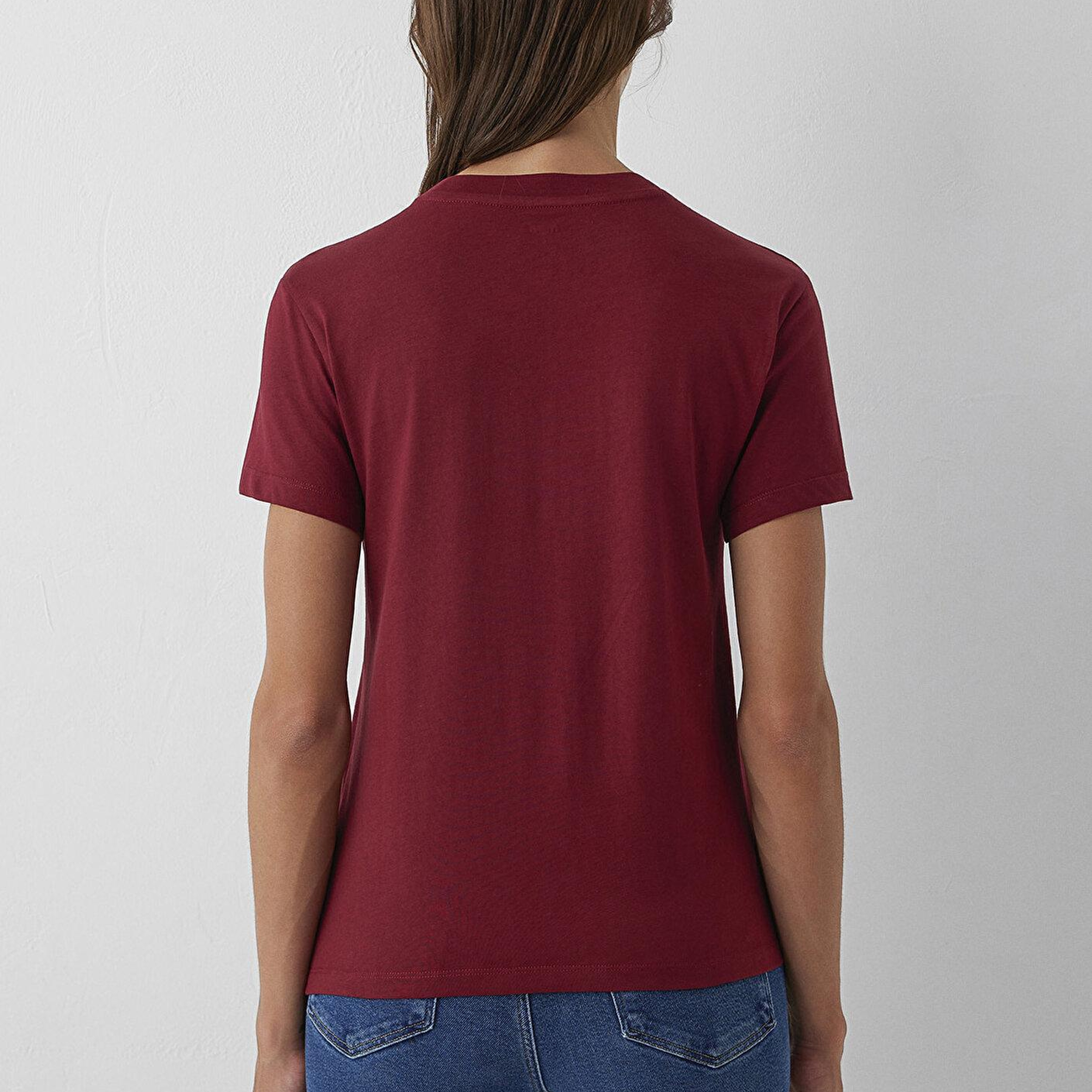 Mavi Paris İşlemeli Kırmızı Tişört Slim Fit / Dar Kesim 1614259-85633