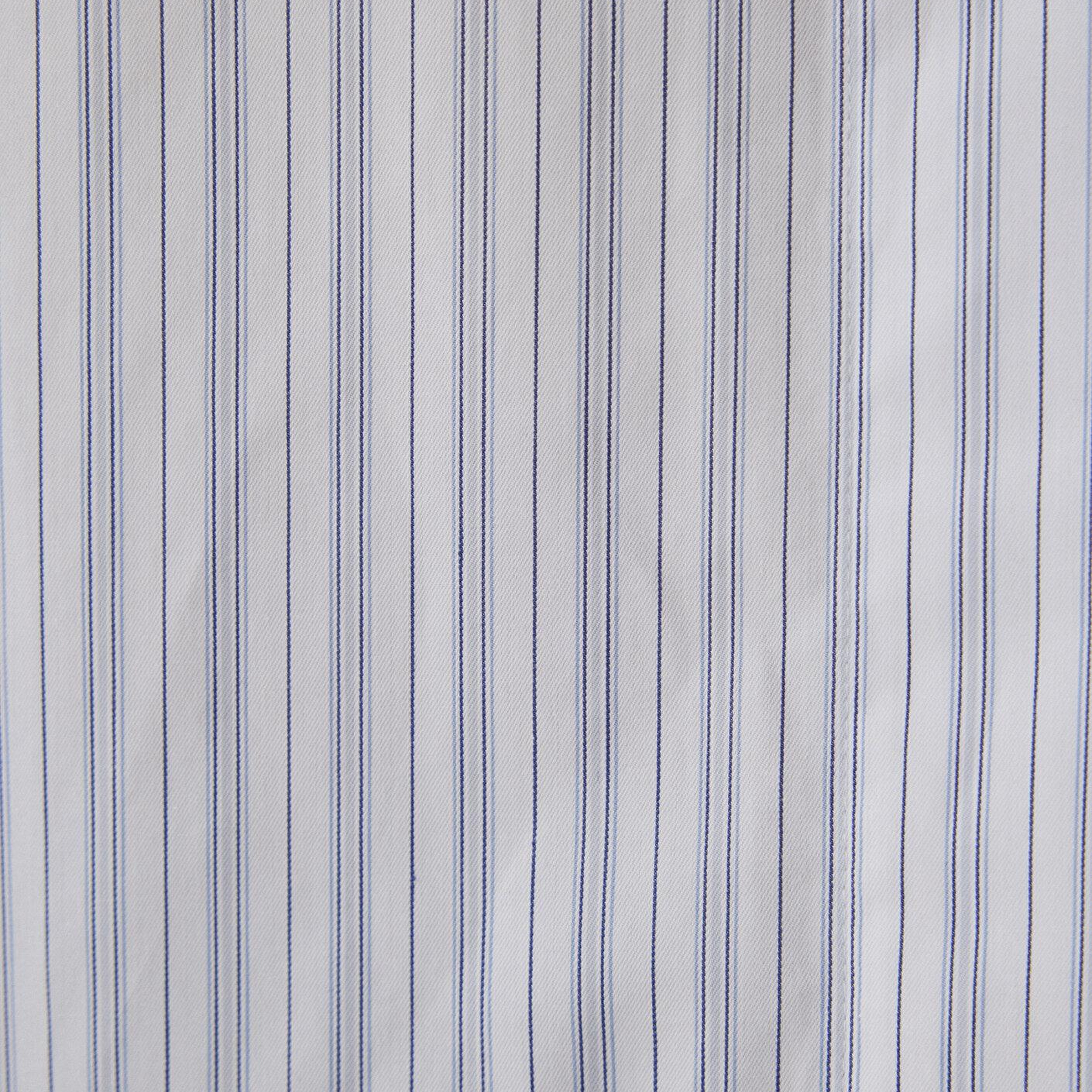 Mavi Çizgili Gömlek Oversize / Geniş Kesim 1211557-91625
