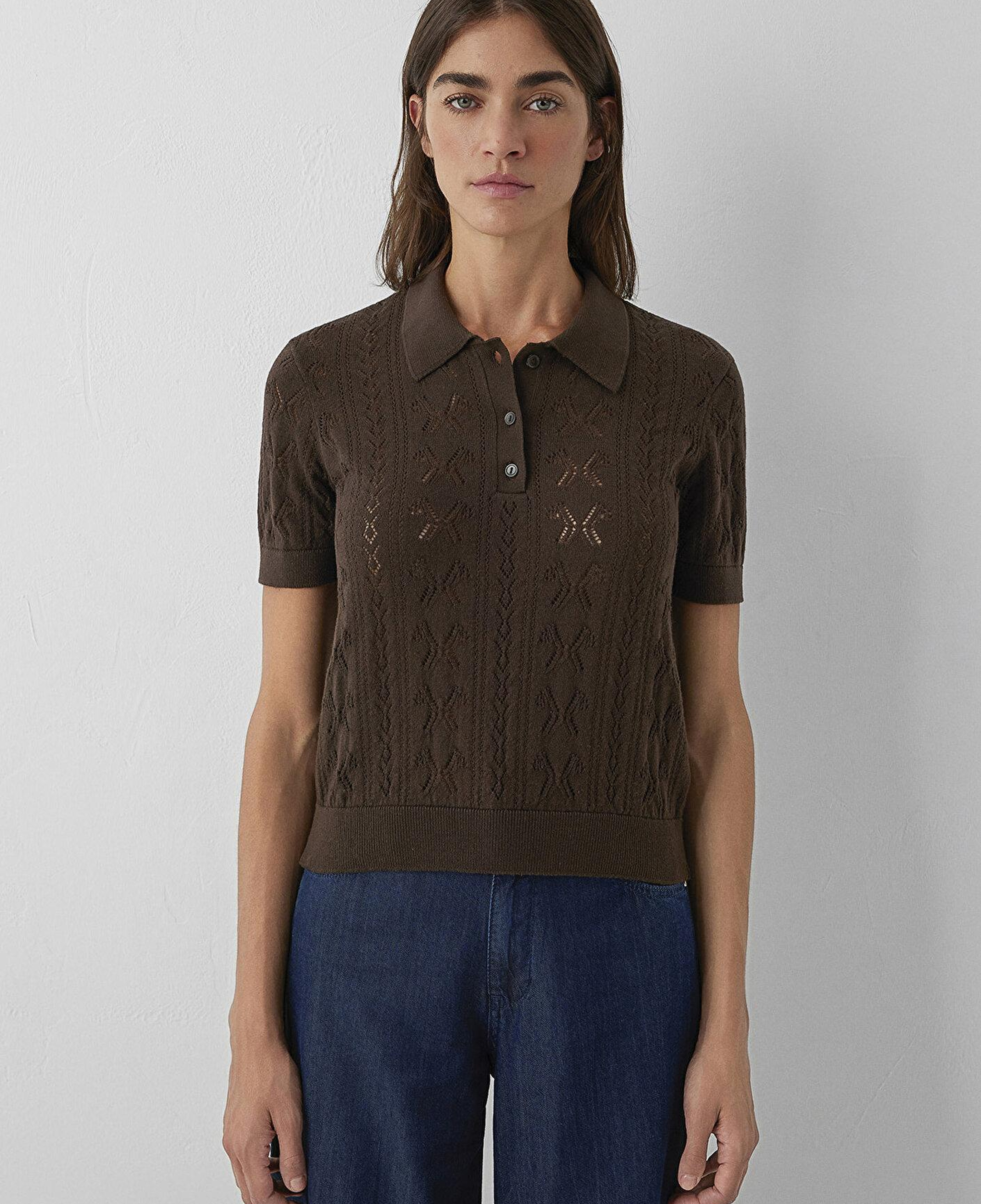 Mavi Kahverengi Kazak Slim Fit / Dar Kesim 1710989-70236