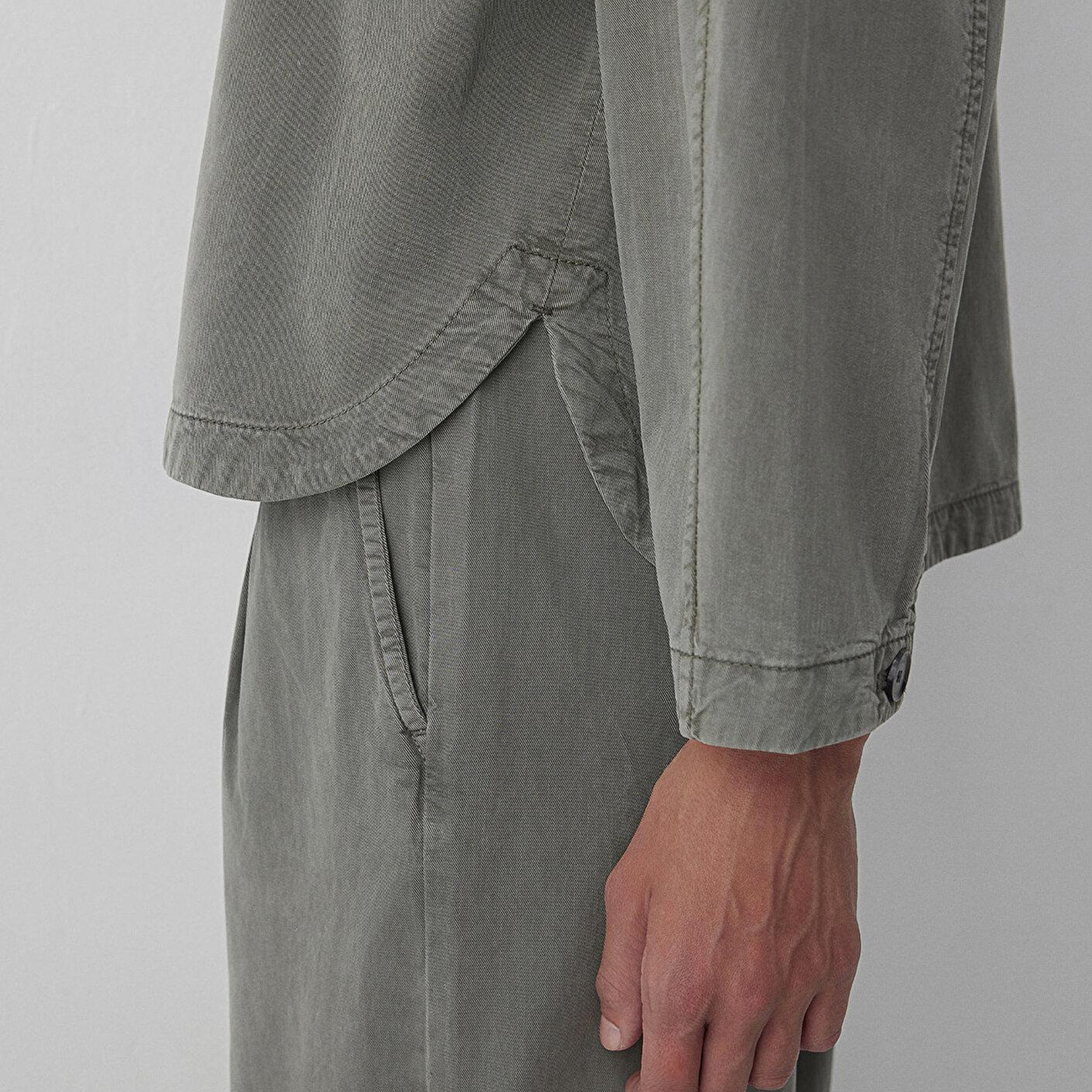 Mavi Antrasit Gömlek Oversize / Geniş Kesim 1211647-70121