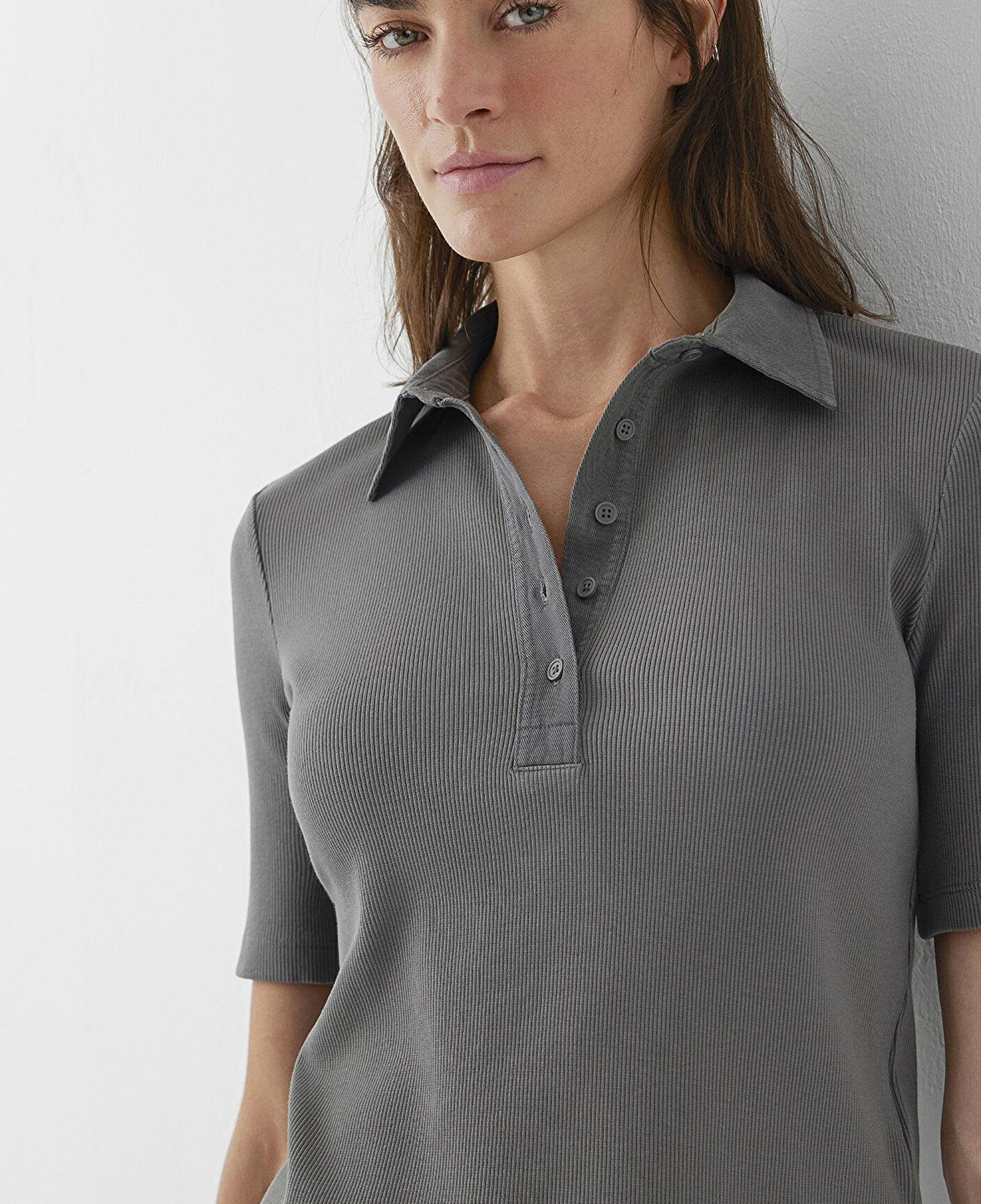 Mavi Antrasit Polo Tişört Slim Fit / Dar Kesim 1614367-70121
