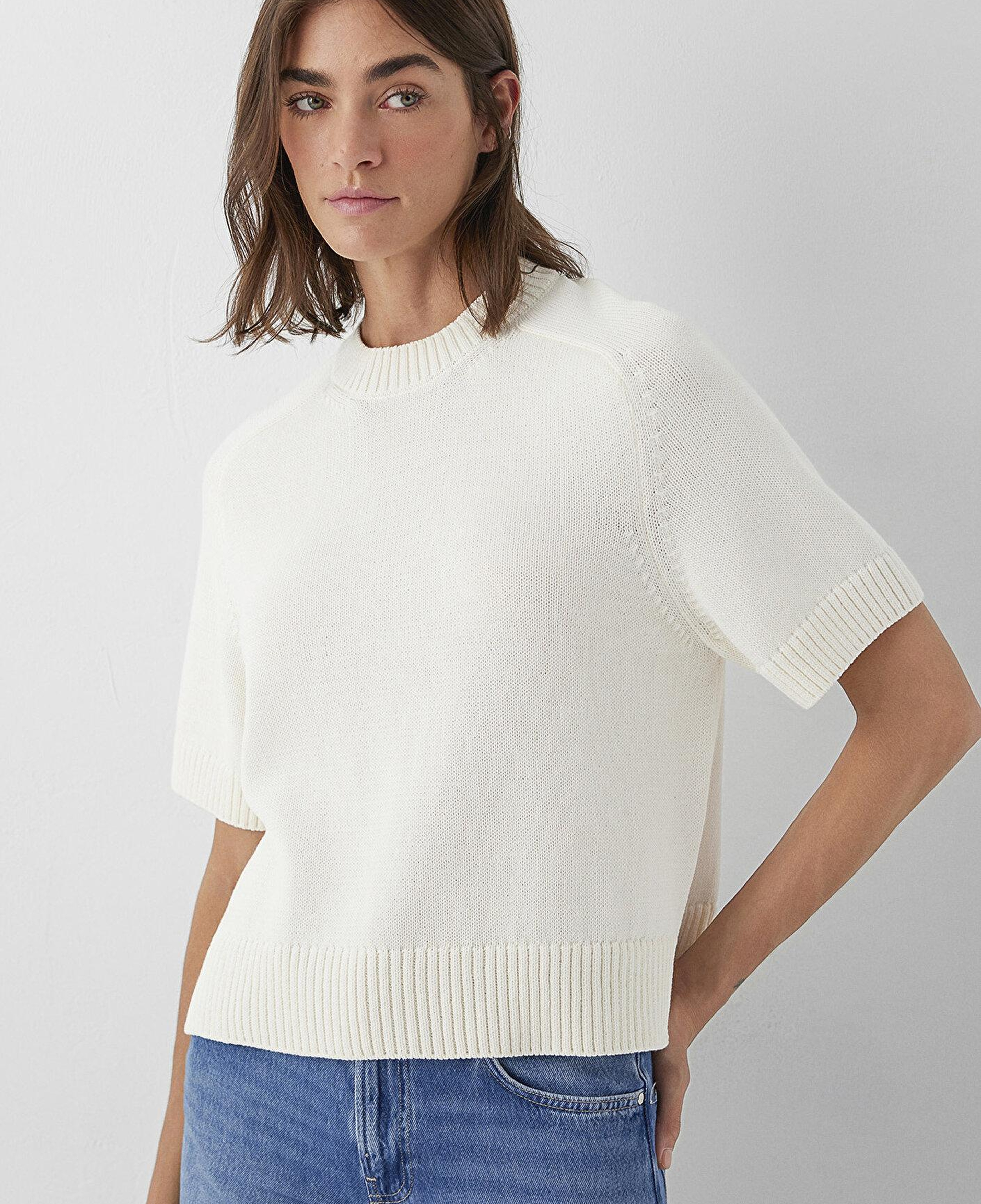 Mavi Ekru Kazak Loose Fit / Bol Rahat Kesim 1711039-80194