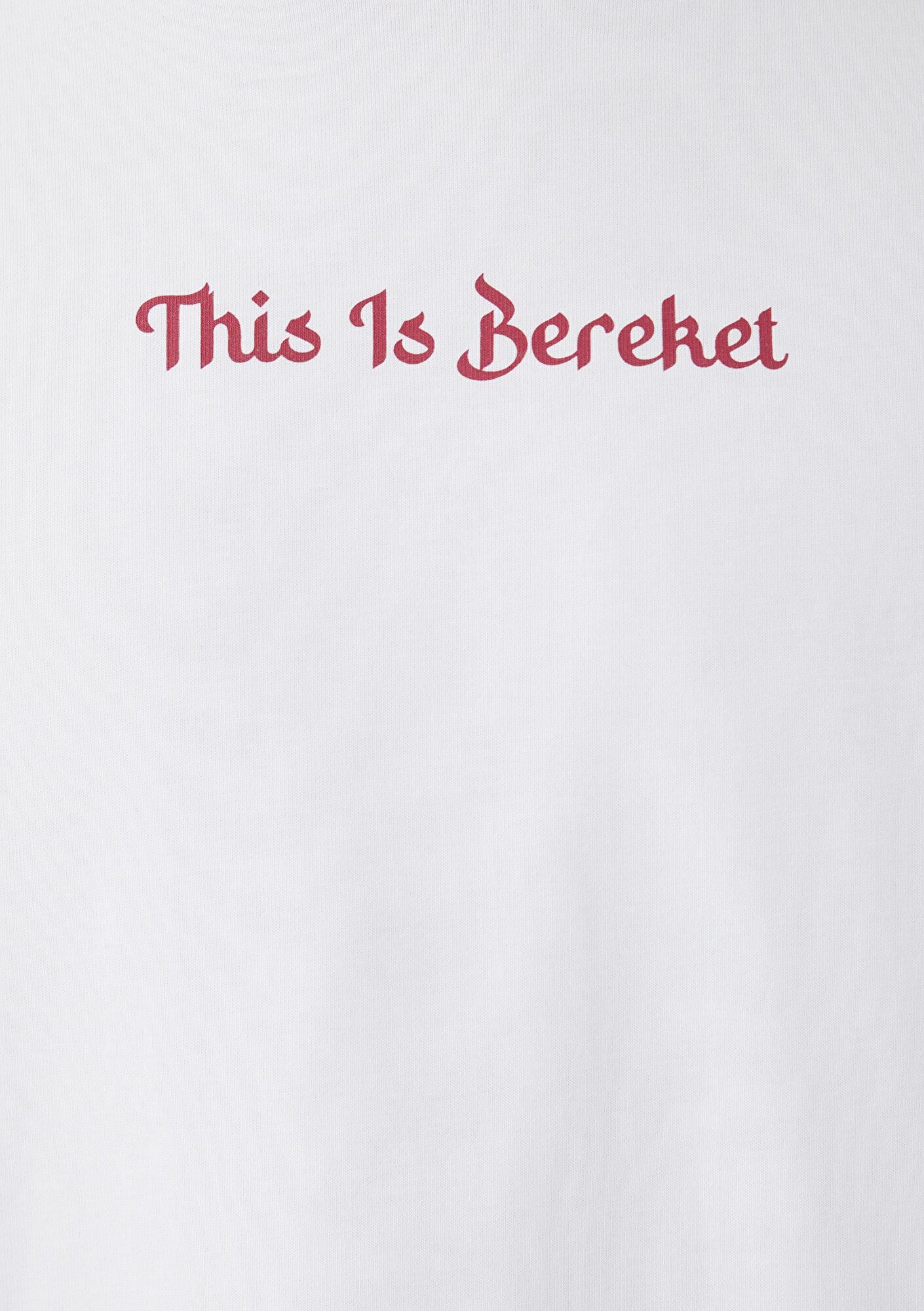 Mavi This Is Bereket Baskılı Beyaz Tişört Oversize / Geniş Kesim 0620266-620