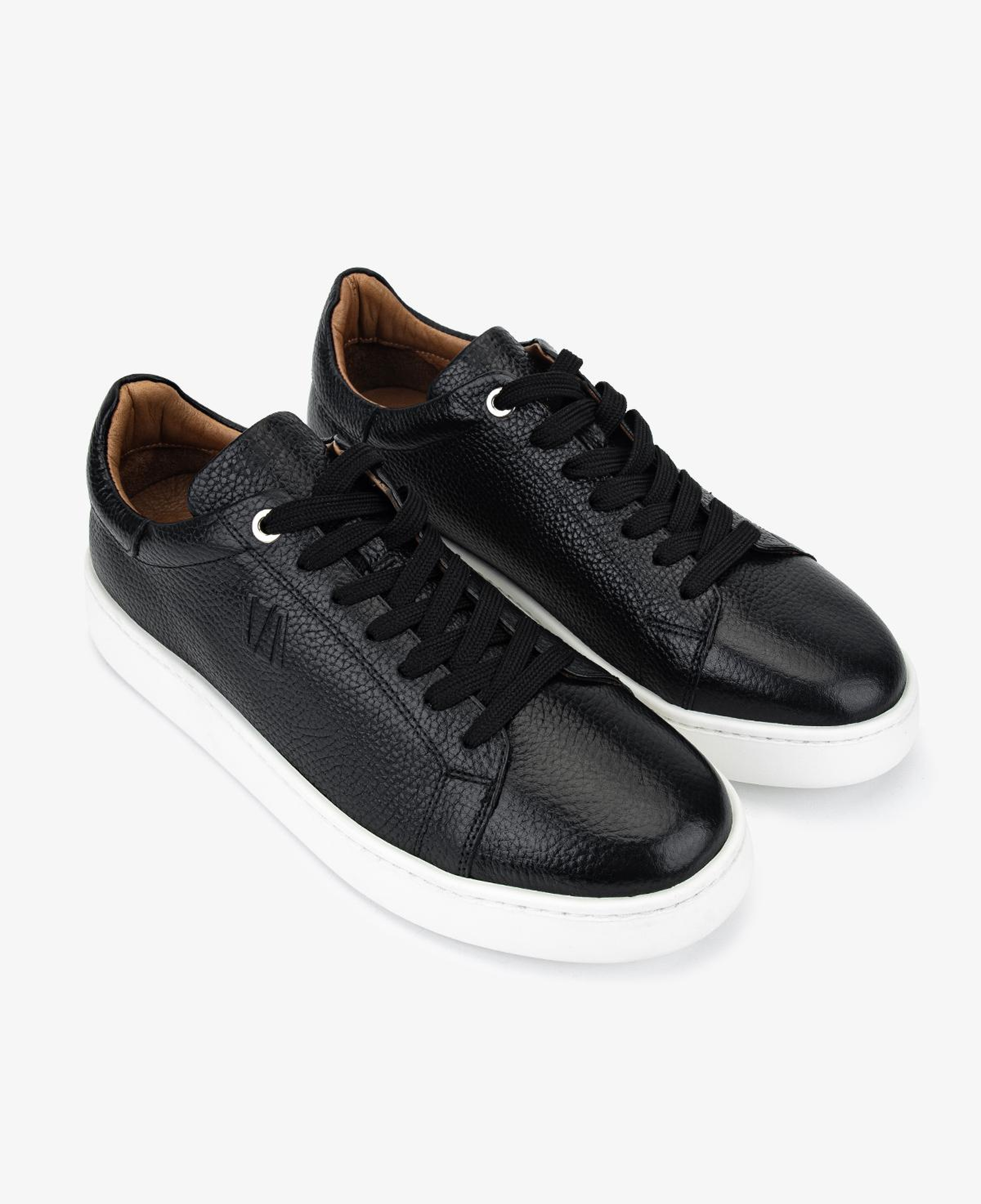 Valmenti Erkek Hakiki Deri Siyah Sneakers & Spor Ayakkabı