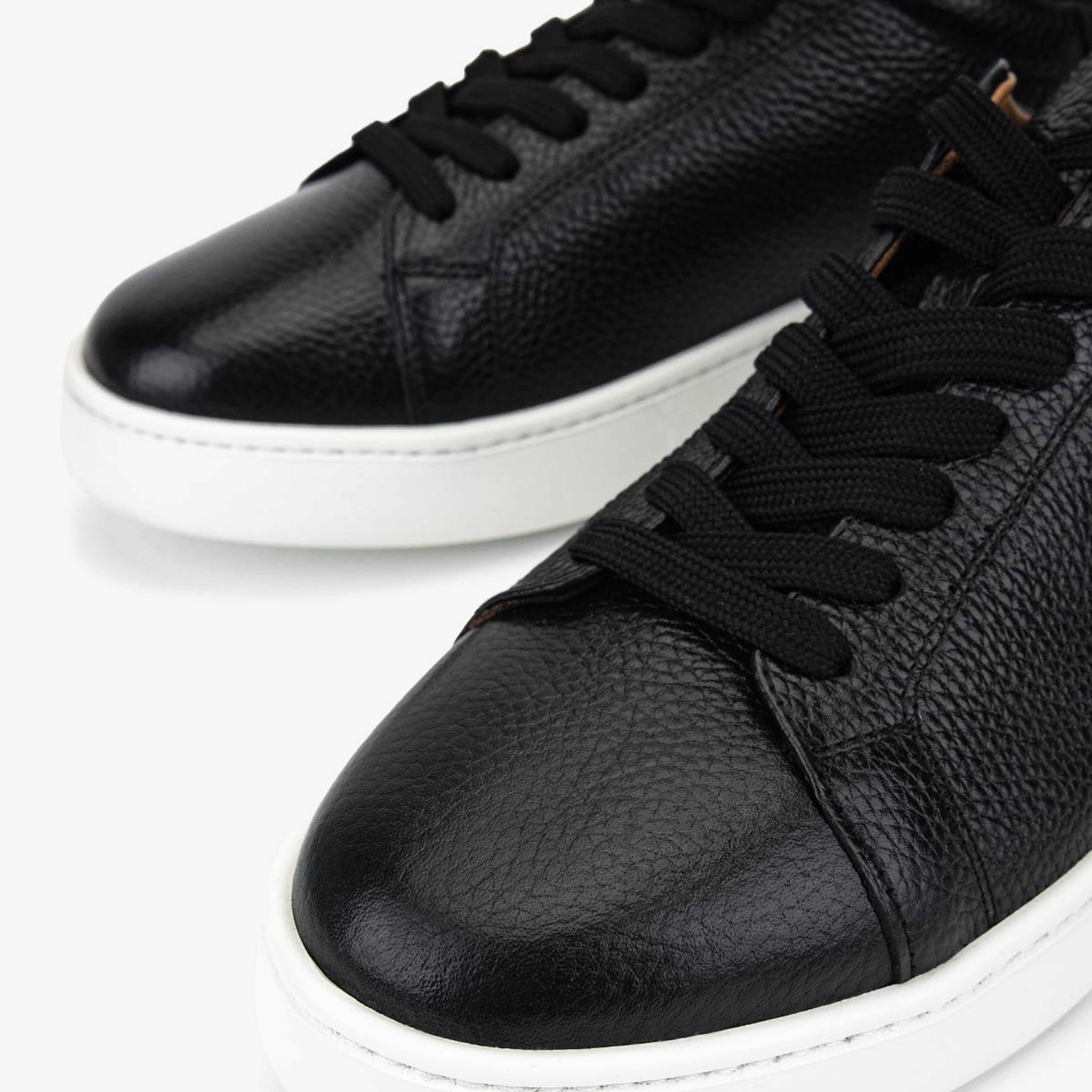 Valmenti Erkek Hakiki Deri Siyah Sneakers & Spor Ayakkabı