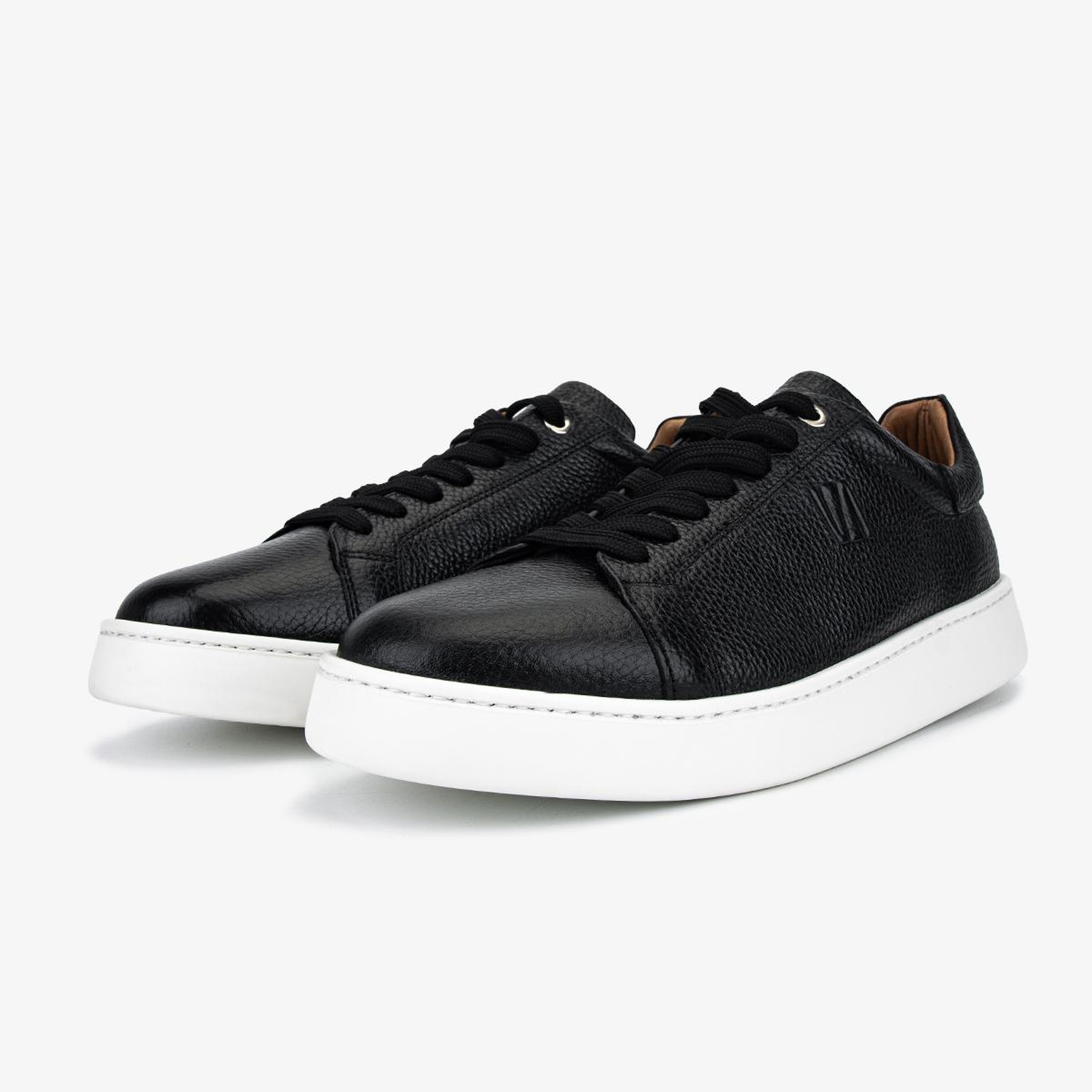 Valmenti Erkek Hakiki Deri Siyah Sneakers & Spor Ayakkabı