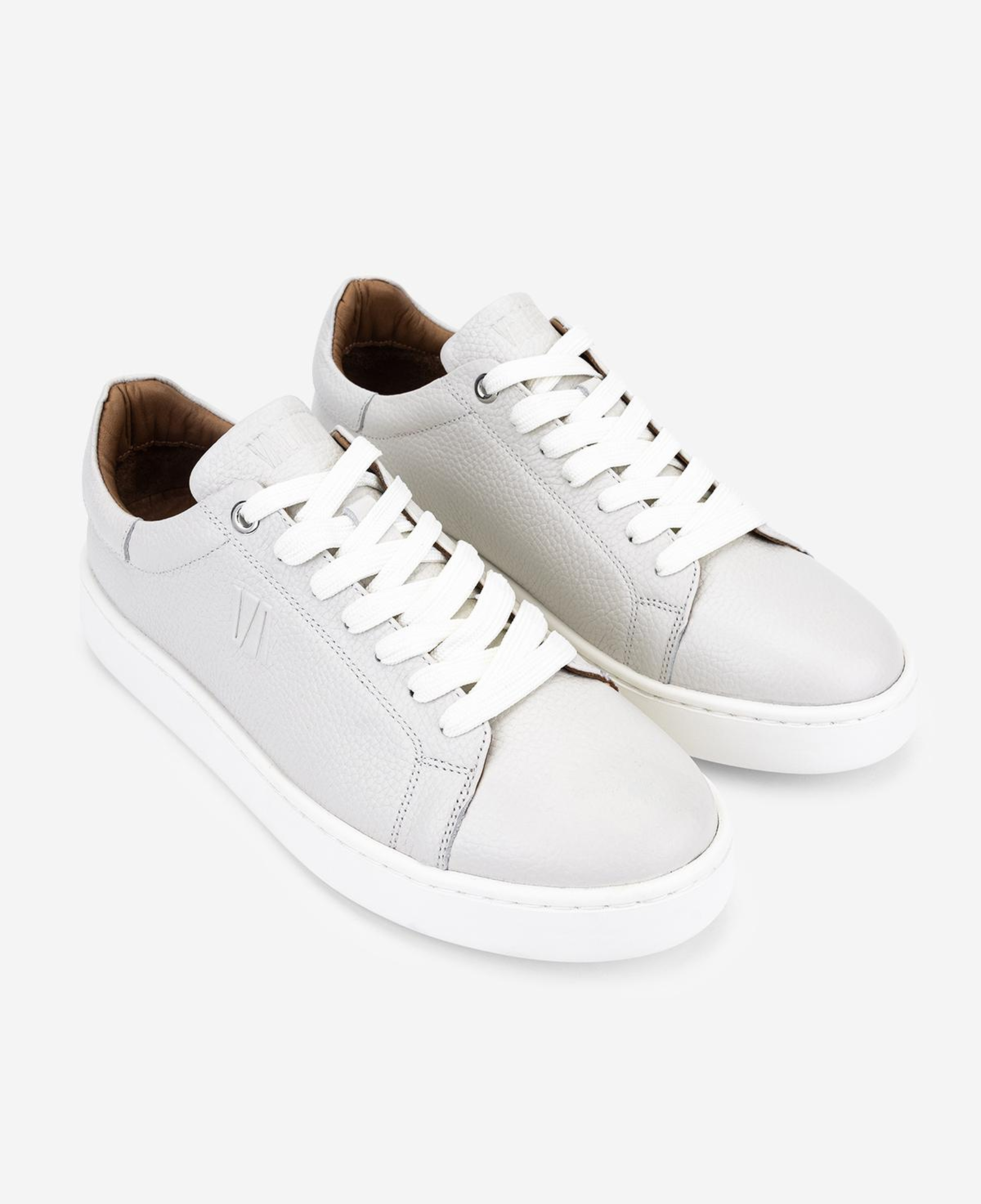 Valmenti Erkek Hakiki Deri Kırık Beyaz Sneakers & Spor Ayakkabı