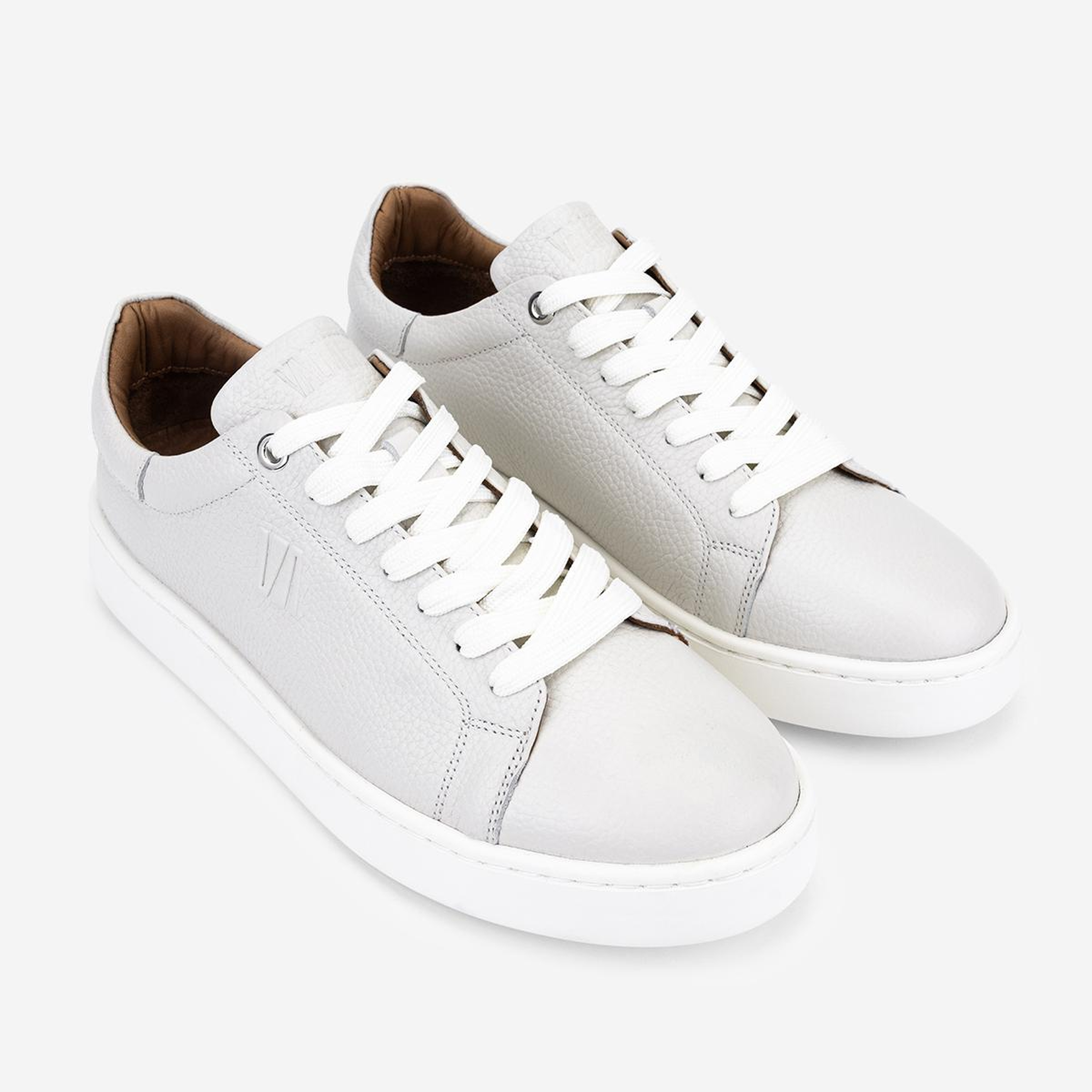 Valmenti Erkek Hakiki Deri Kırık Beyaz Sneakers & Spor Ayakkabı