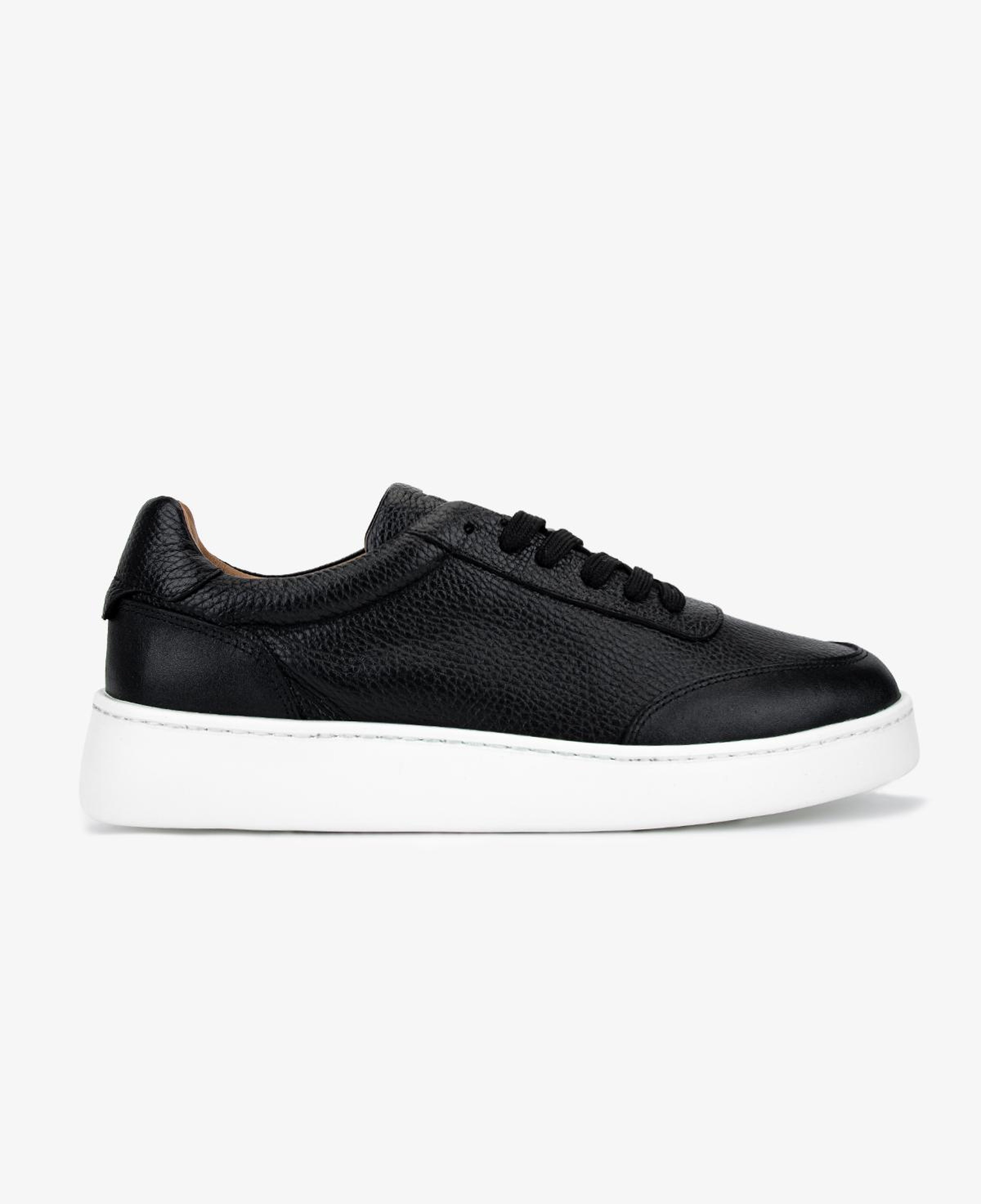 Valmenti Erkek Hakiki Deri Siyah Floter Sneakers & Spor Ayakkabı