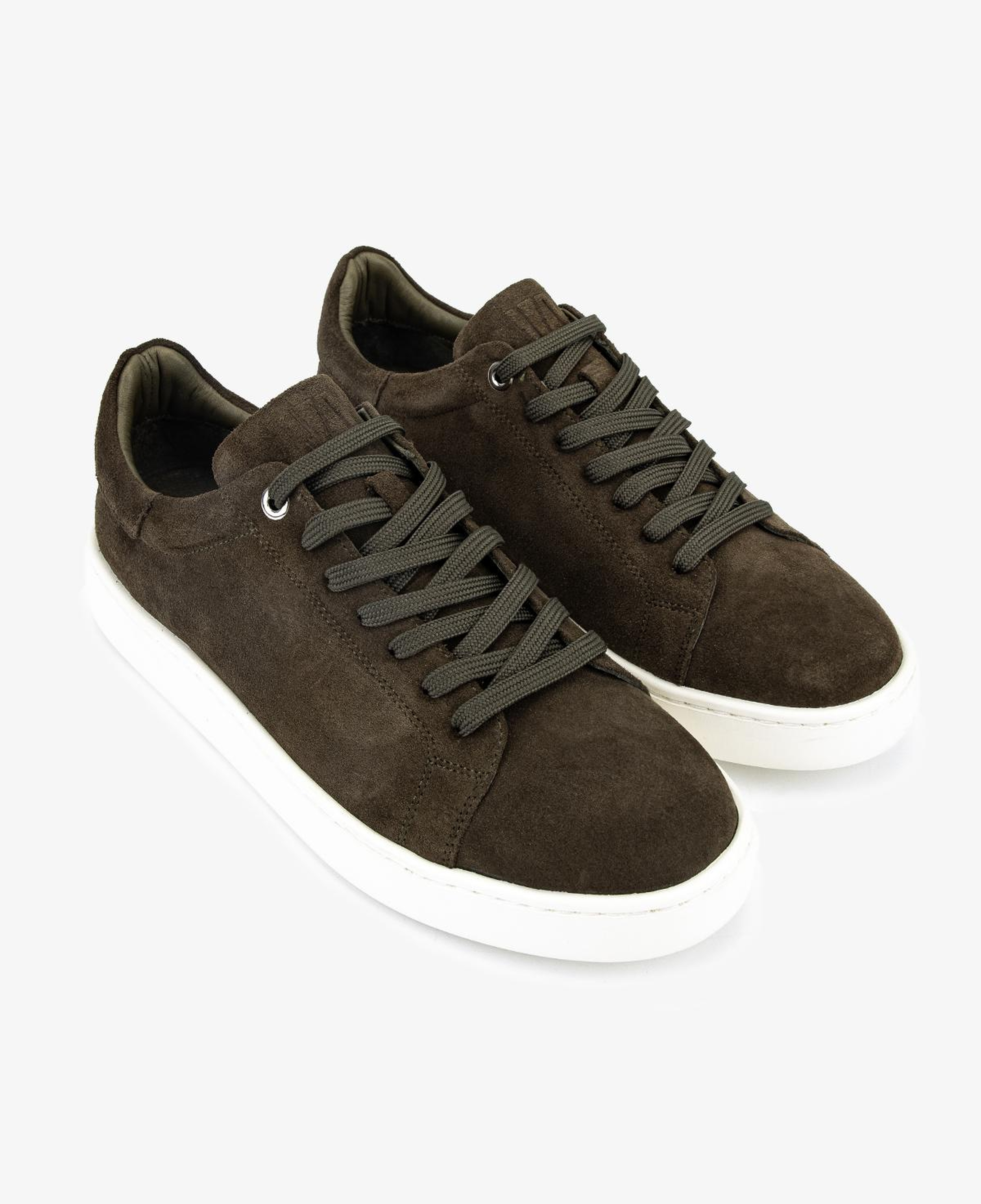 Valmenti Erkek Hakiki Deri Haki Süet Sneakers & Spor Ayakkabı