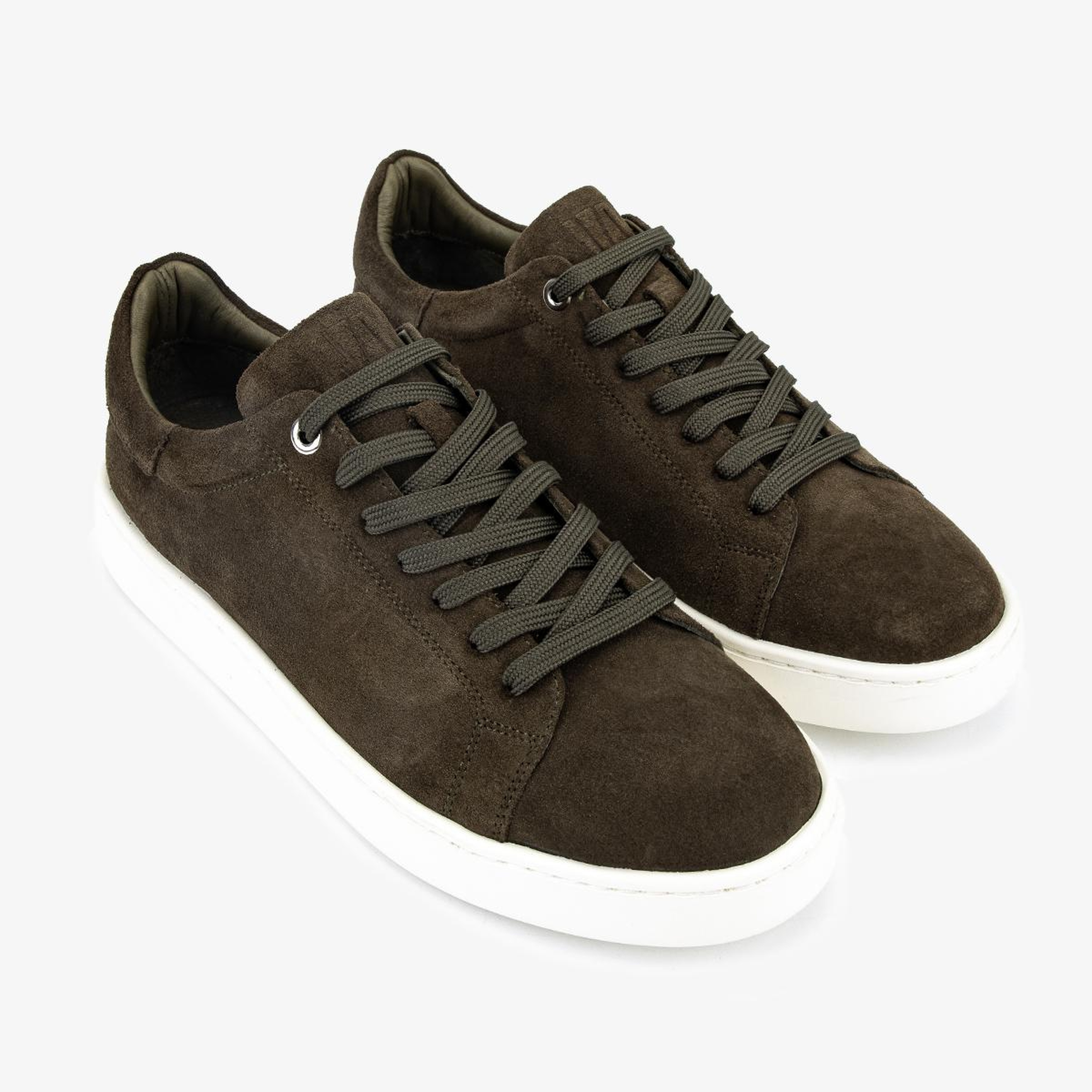 Valmenti Erkek Hakiki Deri Haki Süet Sneakers & Spor Ayakkabı