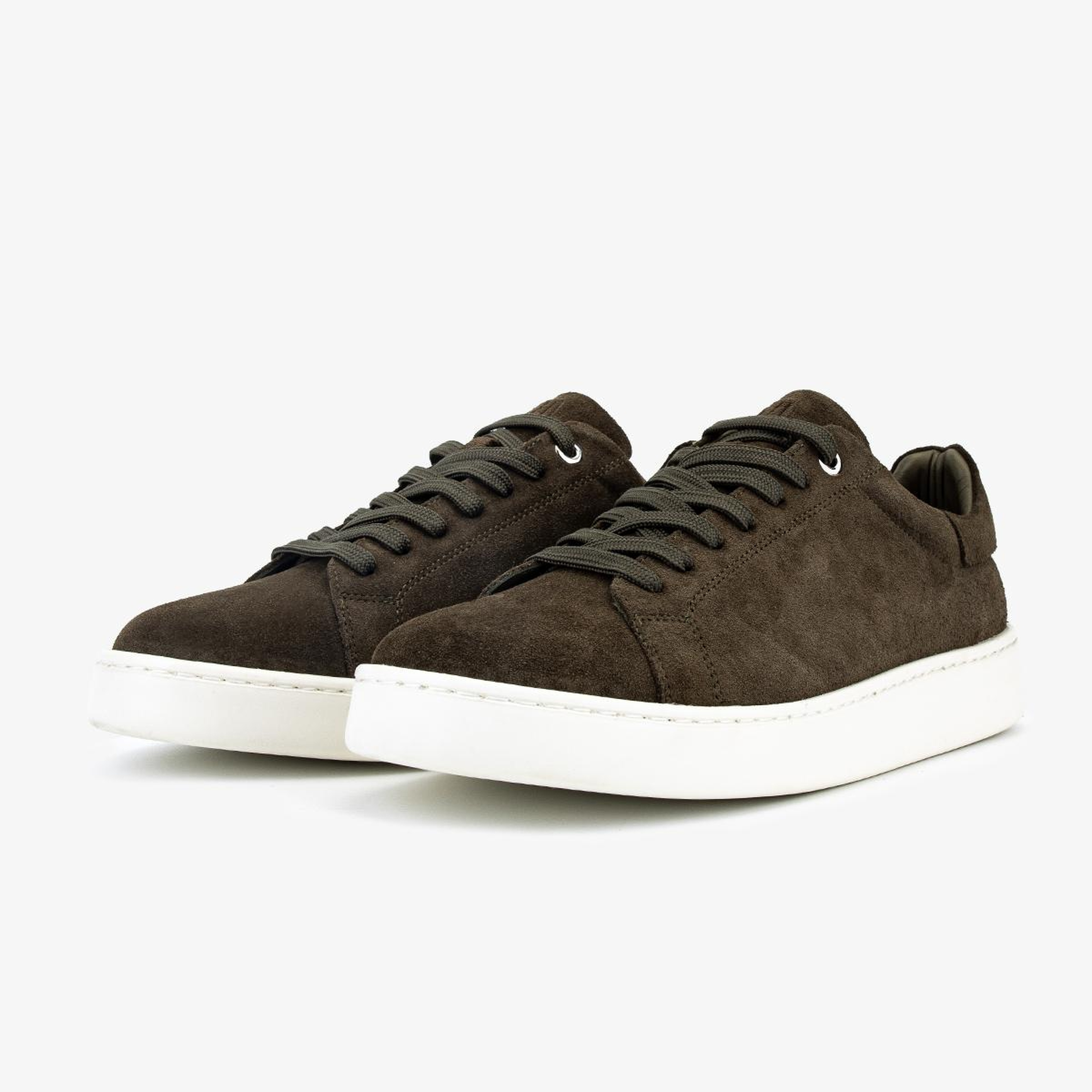 Valmenti Erkek Hakiki Deri Haki Süet Sneakers & Spor Ayakkabı