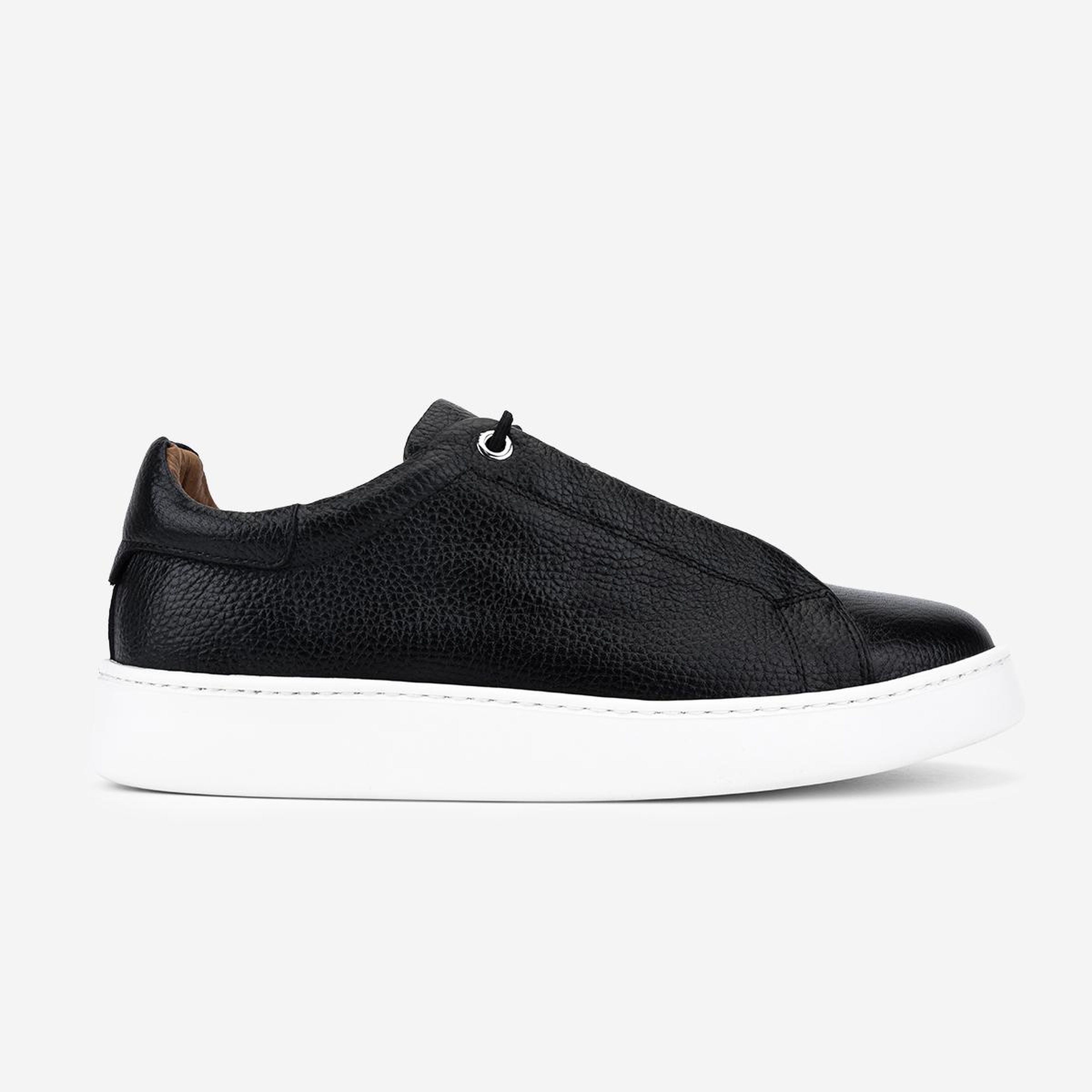 Valmenti Erkek Hakiki Deri Siyah Floter Sneakers & Spor Ayakkabı