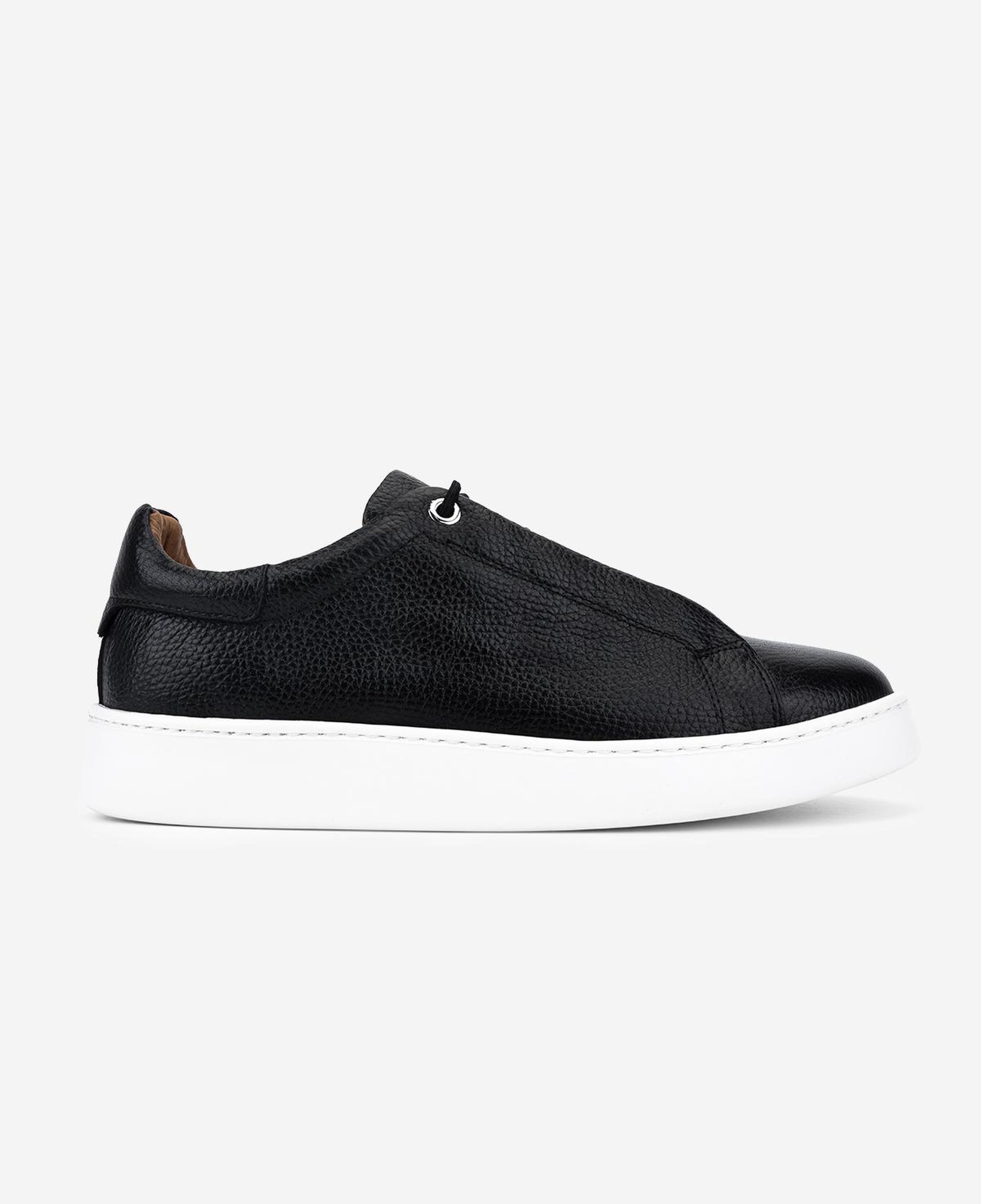 Valmenti Erkek Hakiki Deri Siyah Floter Sneakers & Spor Ayakkabı