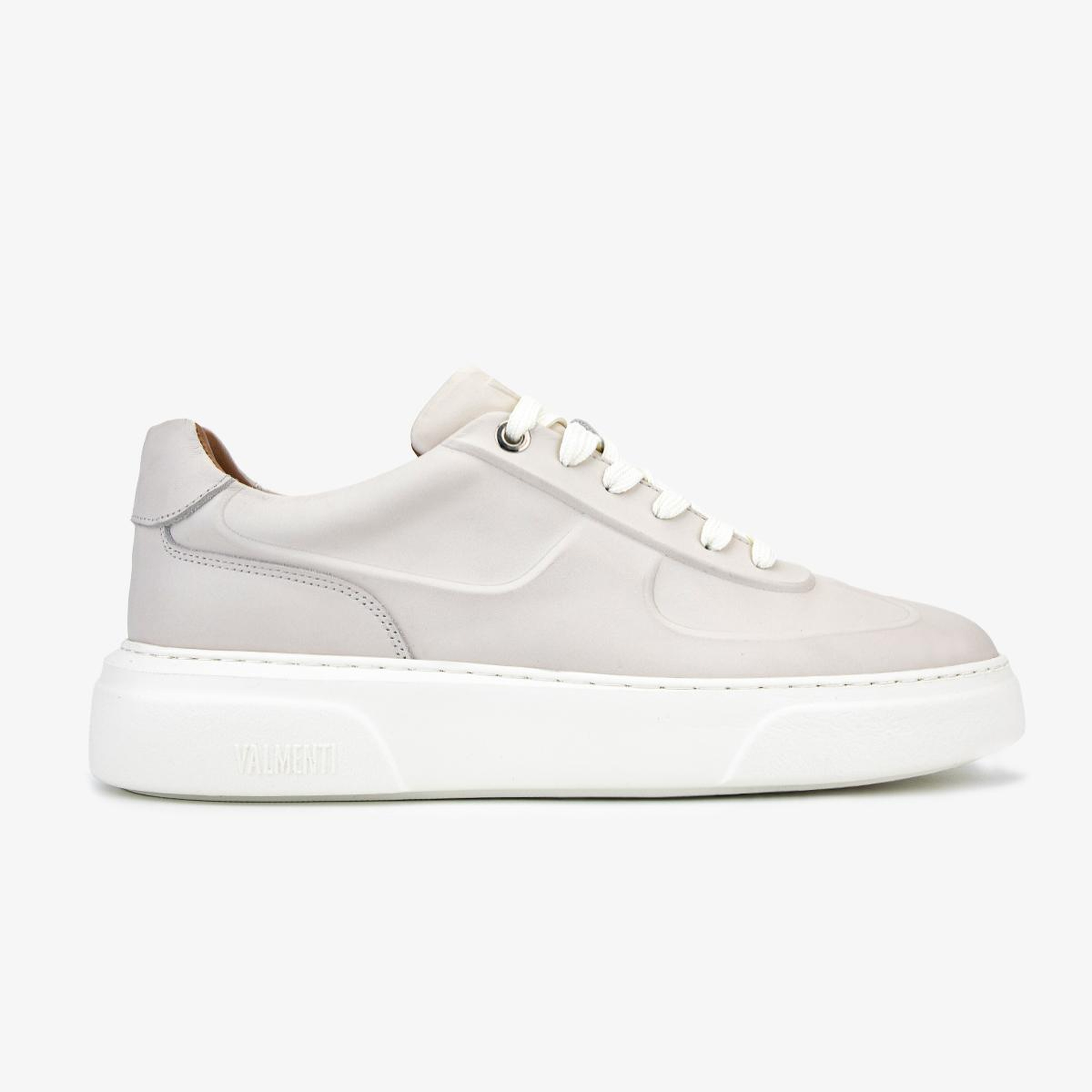 Valmenti Erkek Hakiki Deri Kırık Beyaz Sneakers & Spor Ayakkabı