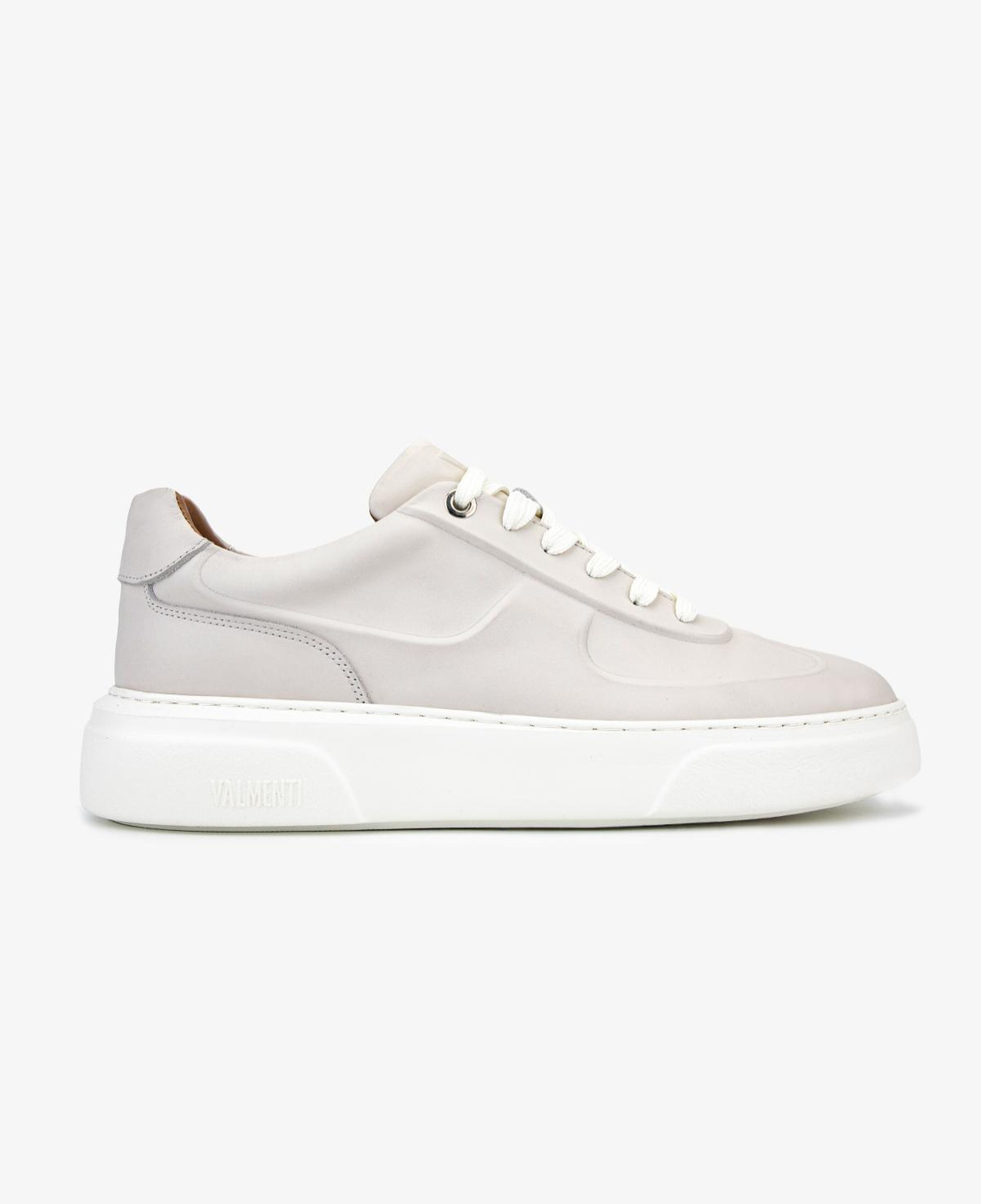 Valmenti Erkek Hakiki Deri Kırık Beyaz Sneakers & Spor Ayakkabı