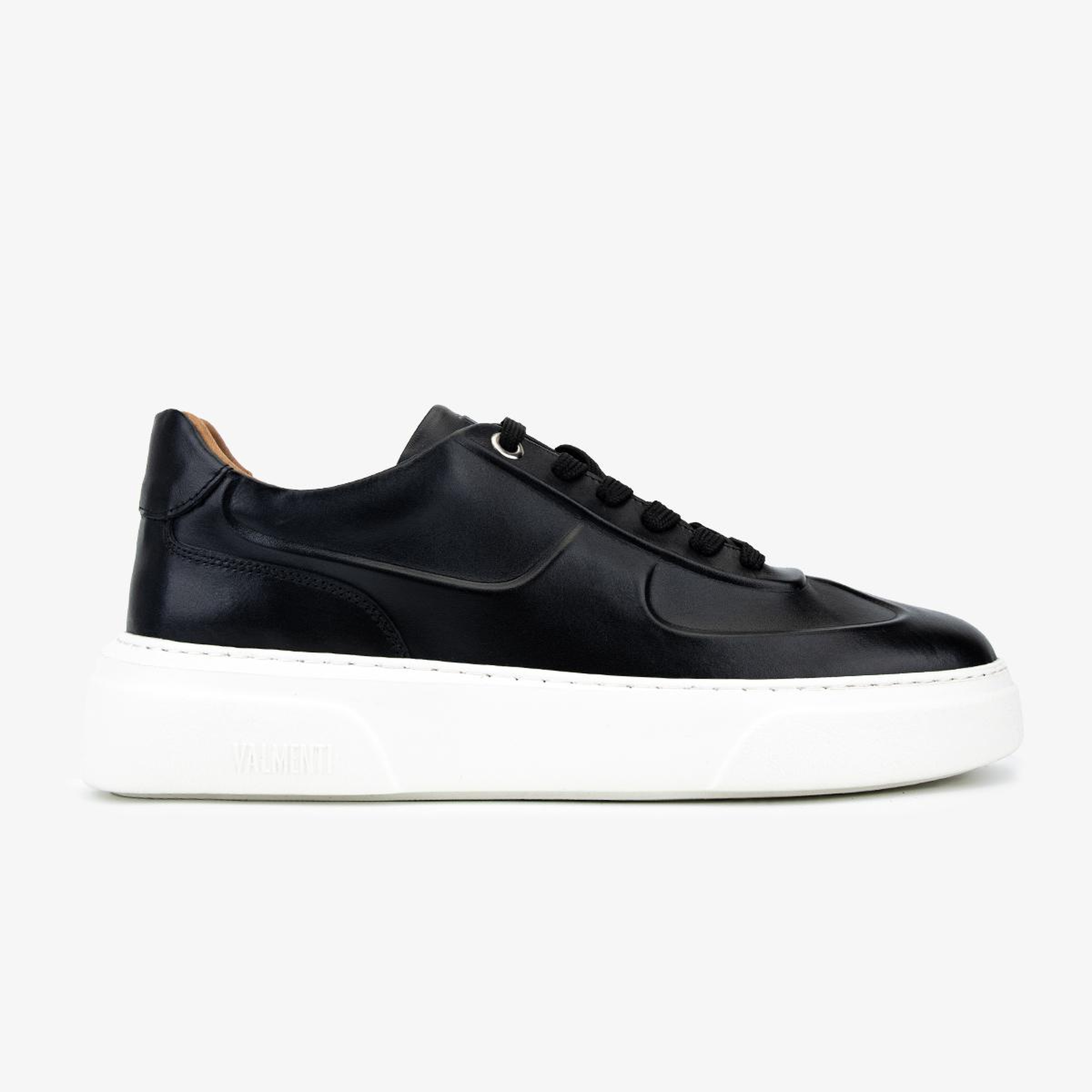 Valmenti Erkek Hakiki Deri Siyah Sneakers & Spor Ayakkabı