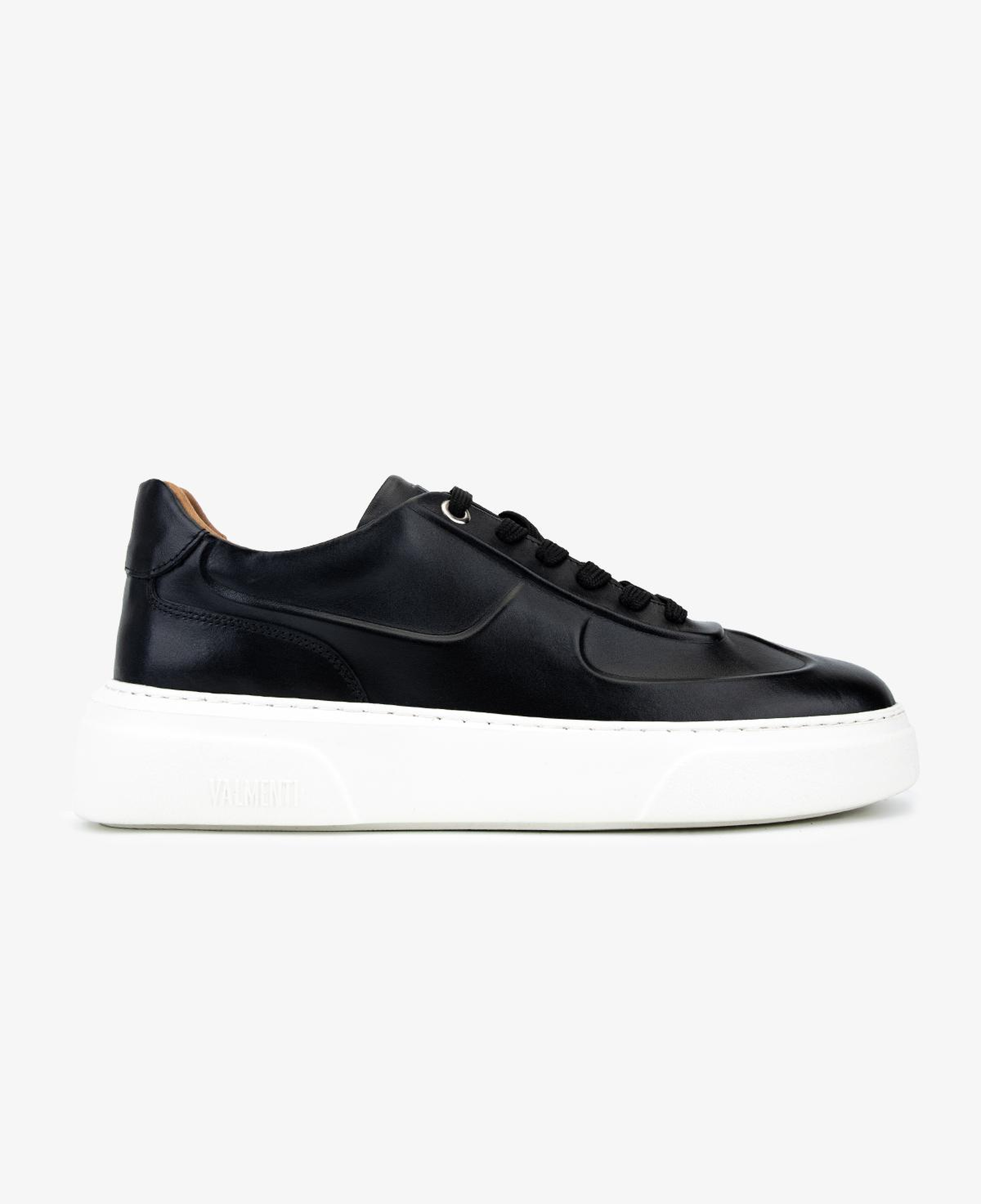Valmenti Erkek Hakiki Deri Siyah Sneakers & Spor Ayakkabı