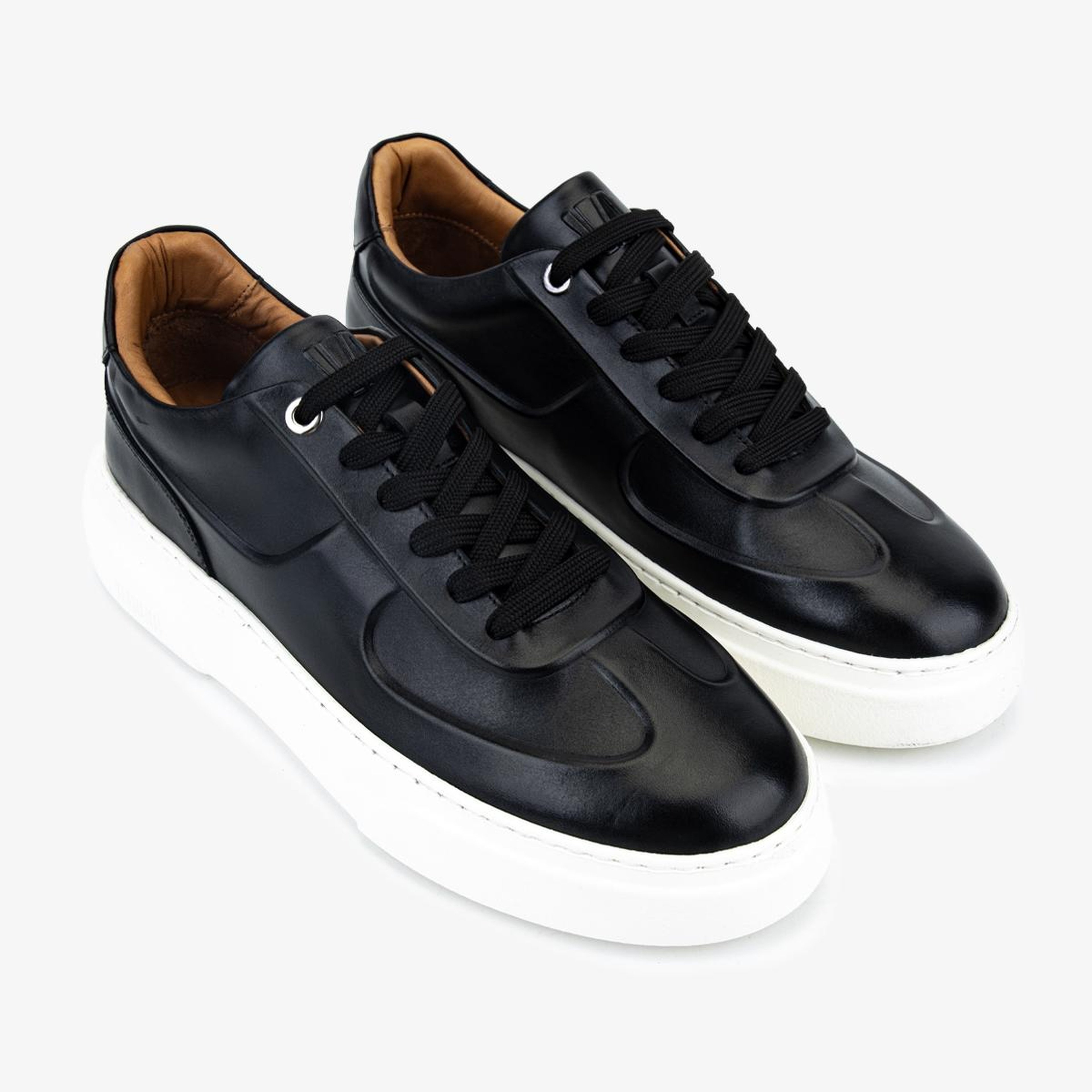 Valmenti Erkek Hakiki Deri Siyah Sneakers & Spor Ayakkabı