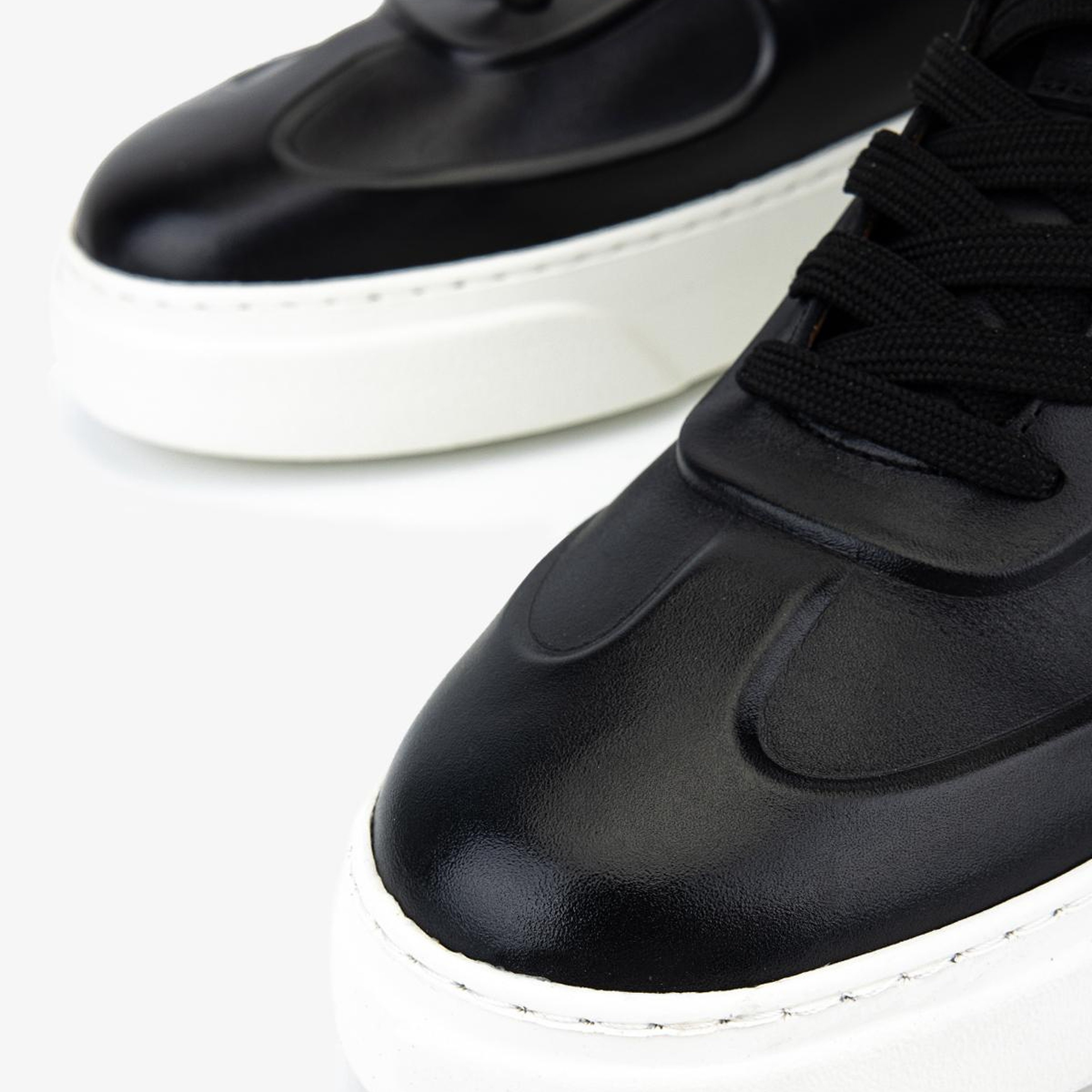 Valmenti Erkek Hakiki Deri Siyah Sneakers & Spor Ayakkabı