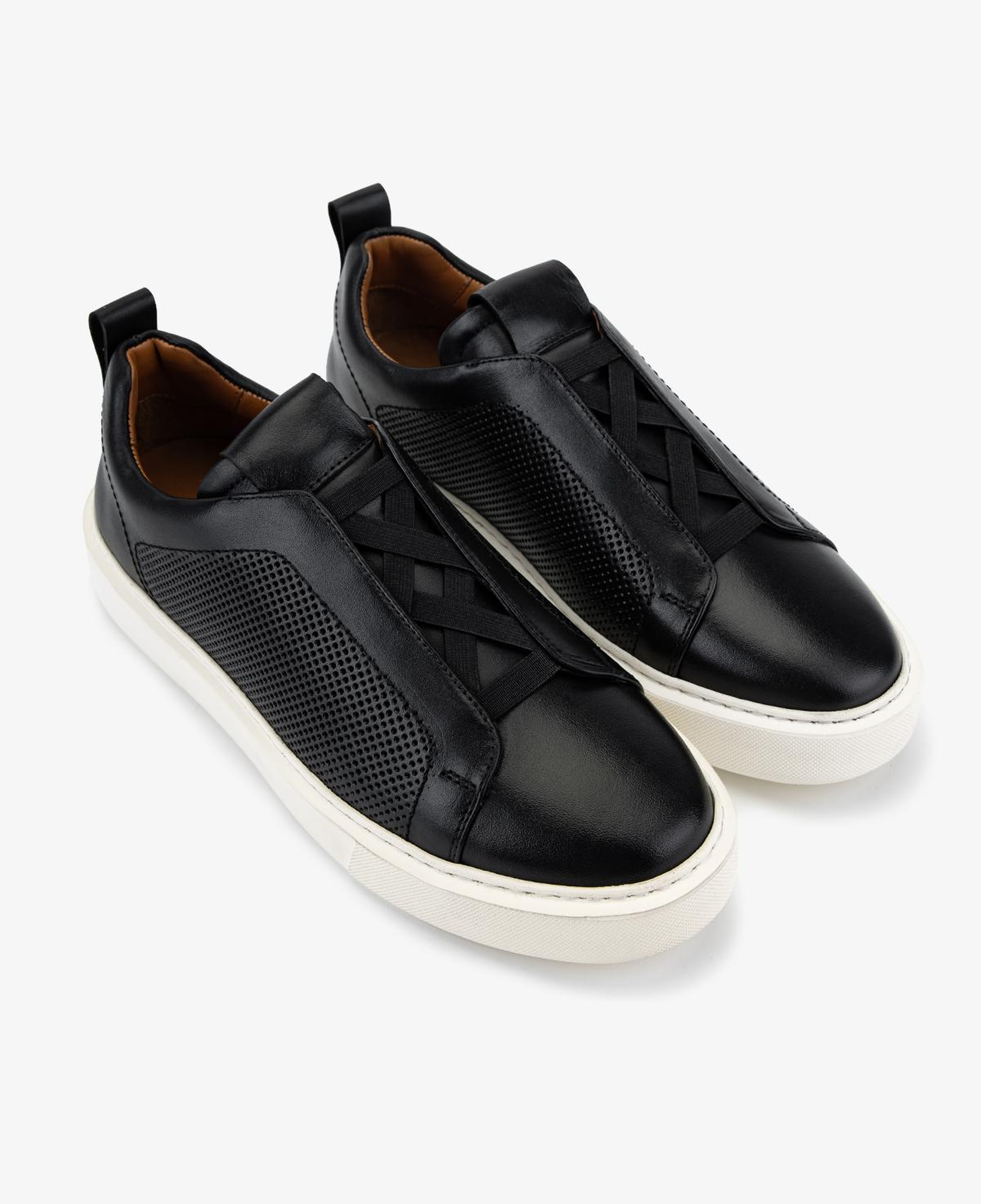 Valmenti Erkek Hakiki Deri Siyah Sneakers & Spor Ayakkabı
