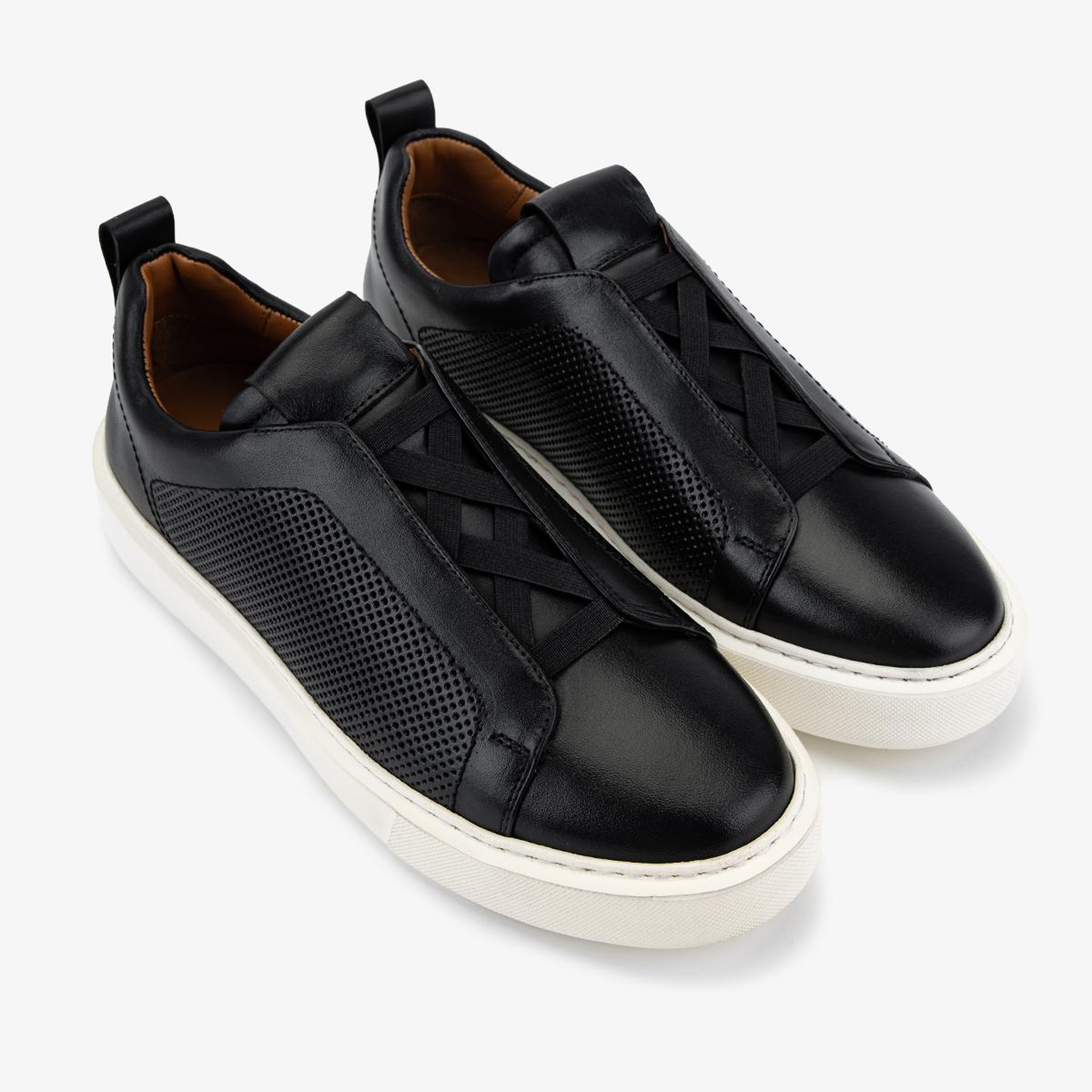 Valmenti Erkek Hakiki Deri Siyah Sneakers & Spor Ayakkabı