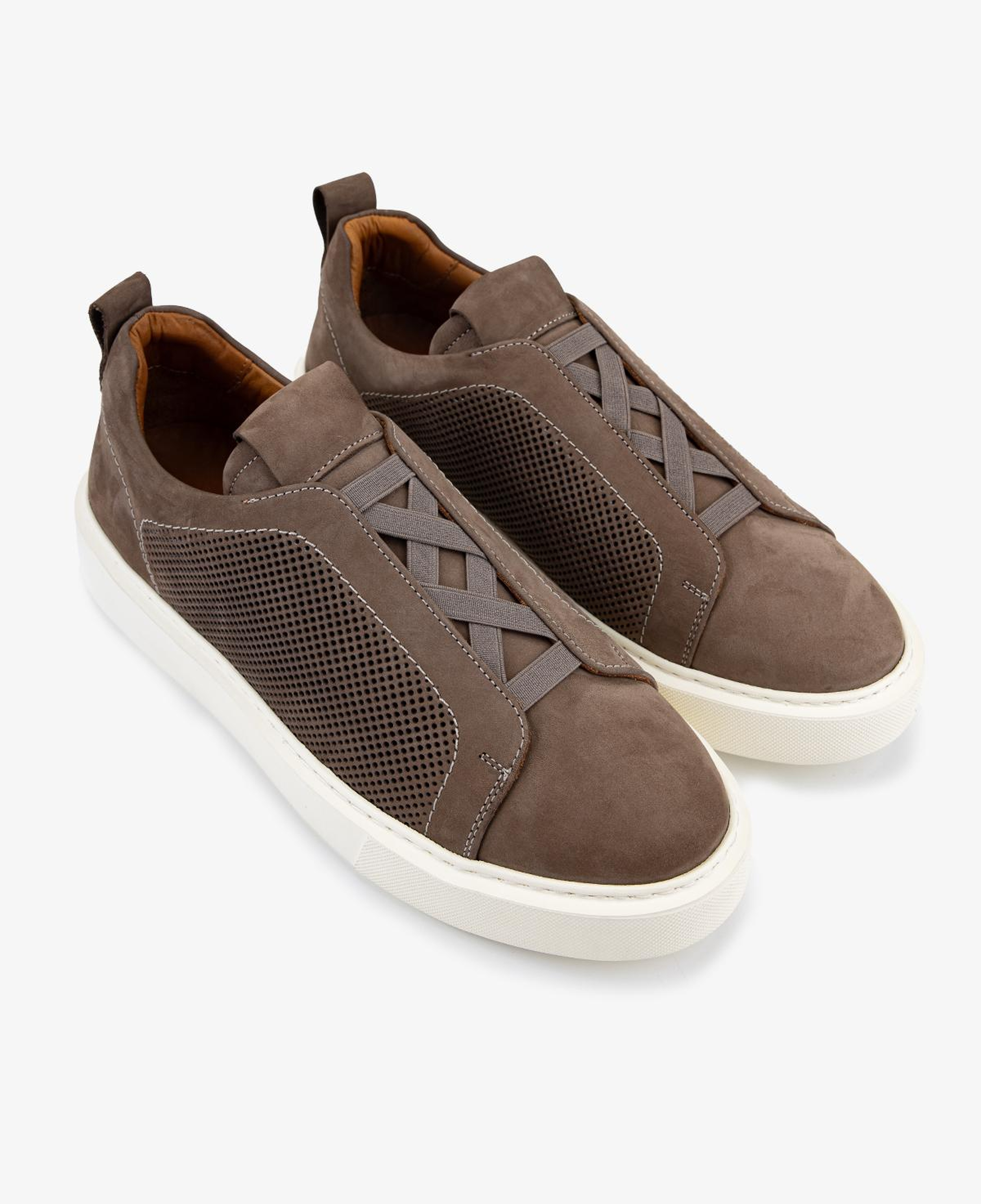 Valmenti Erkek Hakiki Deri Vizon Nubuk Sneakers & Spor Ayakkabı