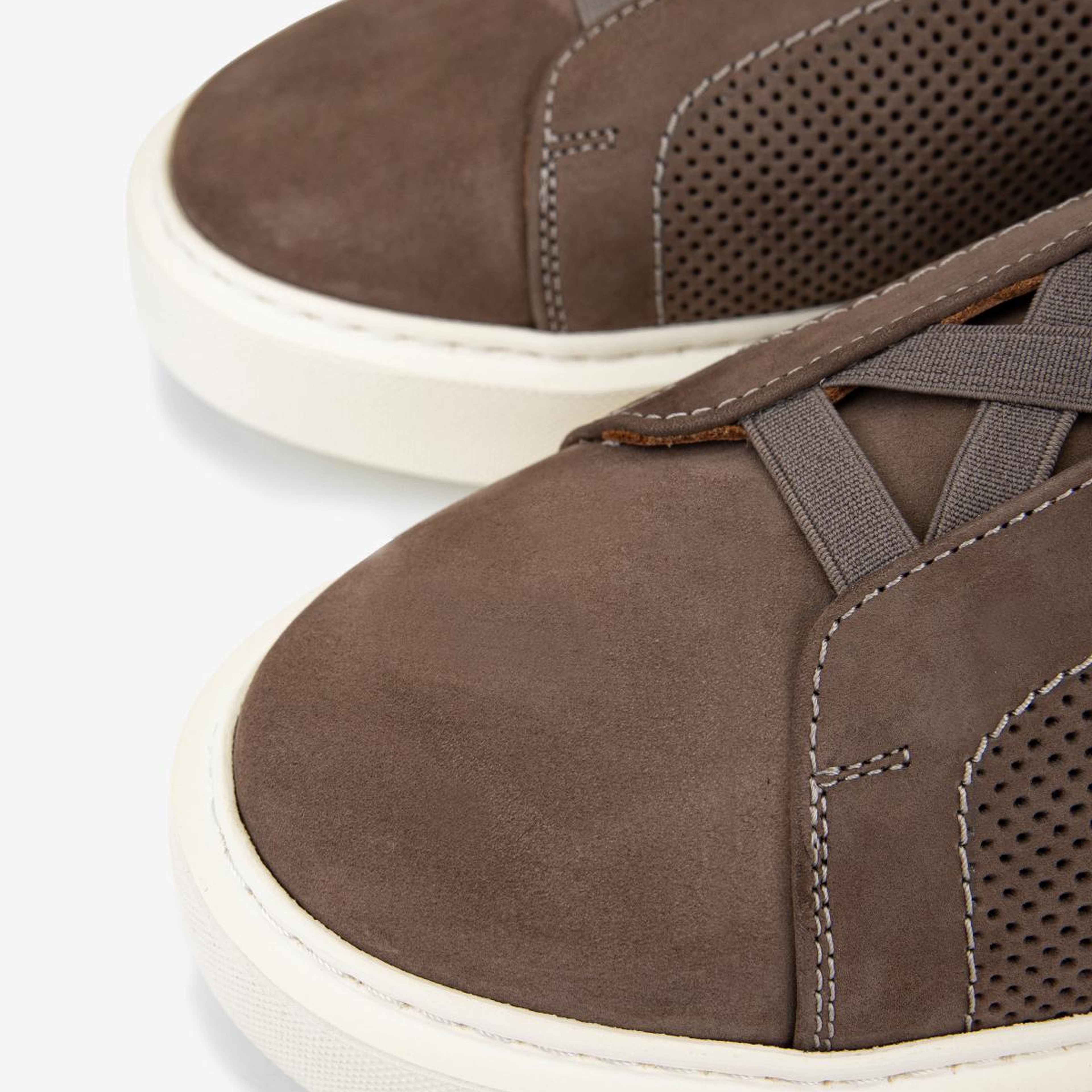 Valmenti Erkek Hakiki Deri Vizon Nubuk Sneakers & Spor Ayakkabı
