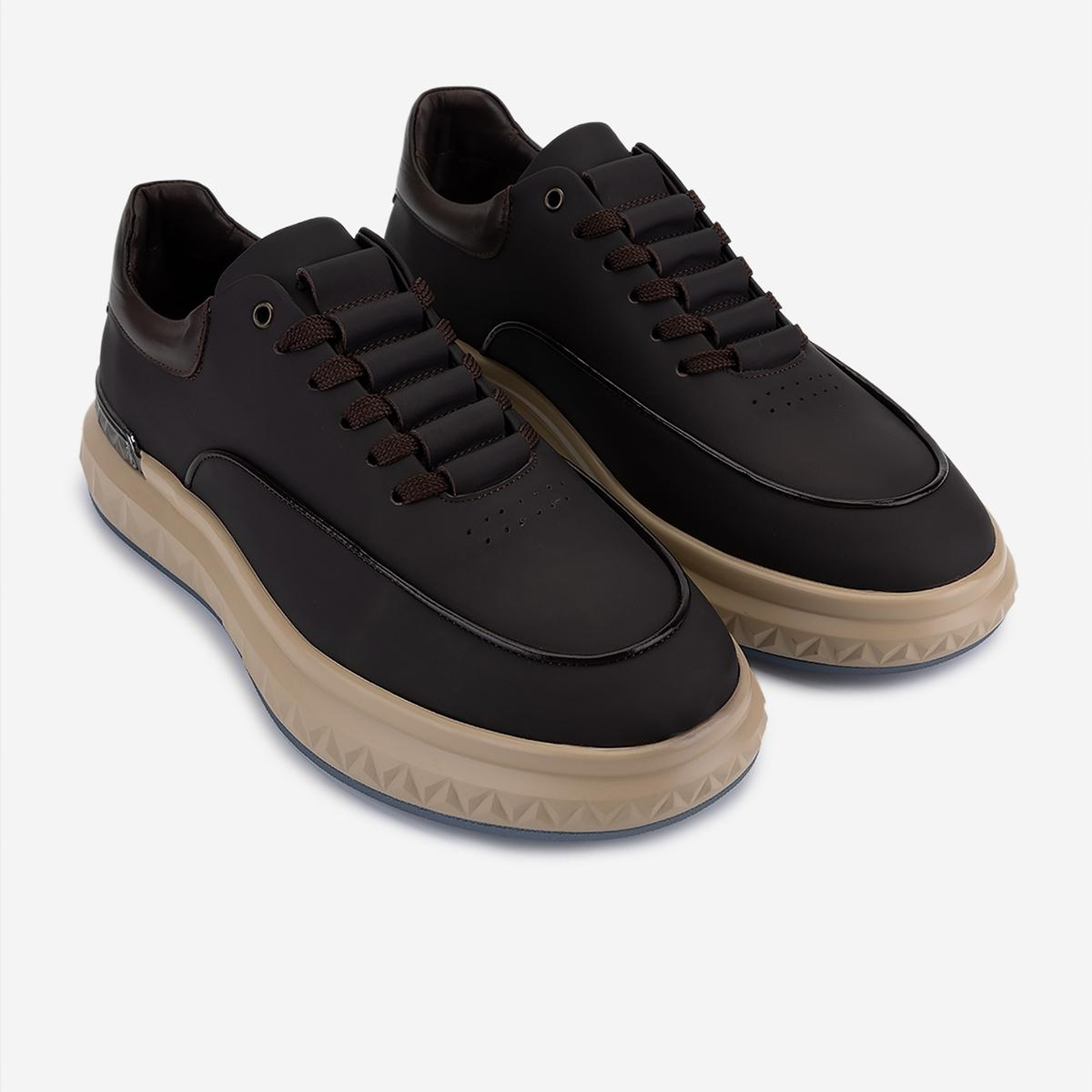 Valmenti Erkek Hakiki Deri Kahverengi Sneakers & Spor Ayakkabı