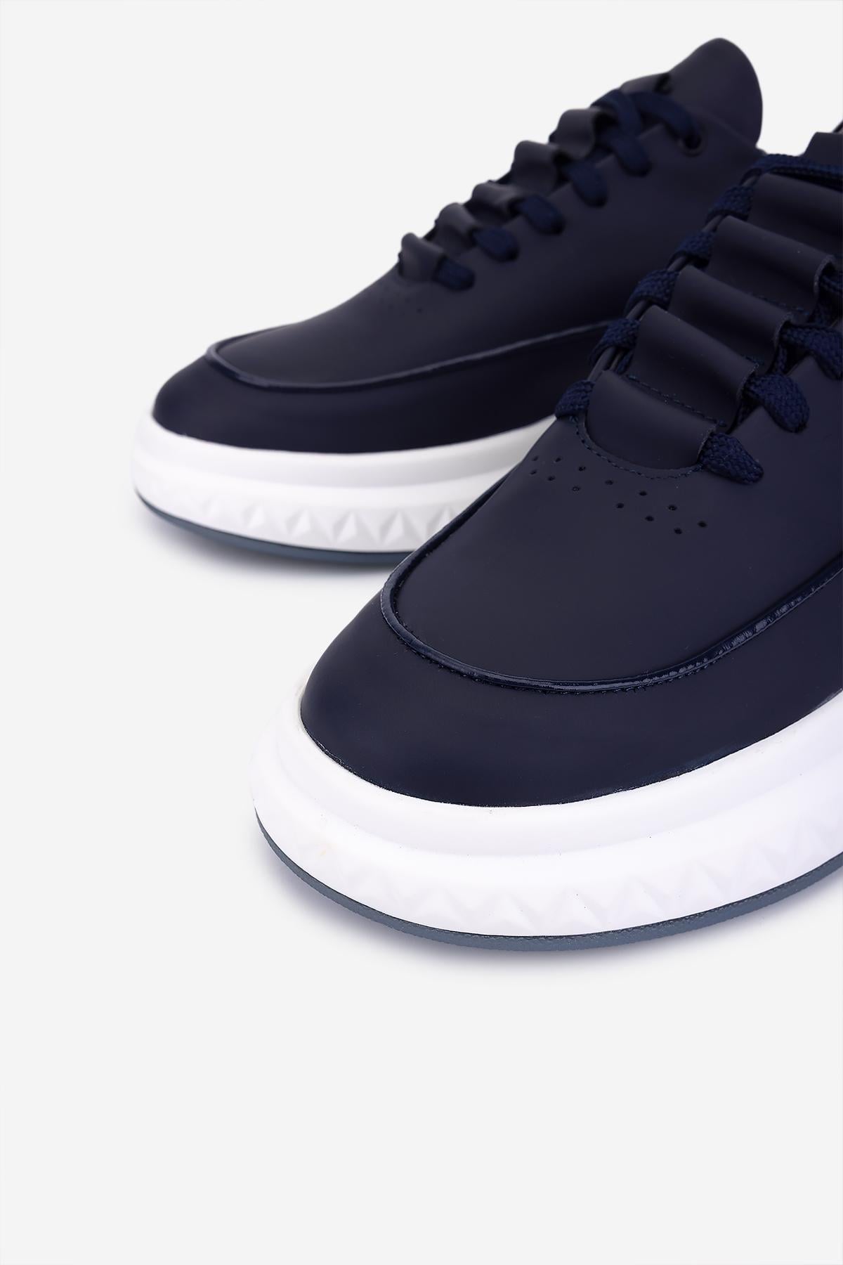 Valmenti Erkek Hakiki Deri Lacivert Sneakers & Spor Ayakkabı