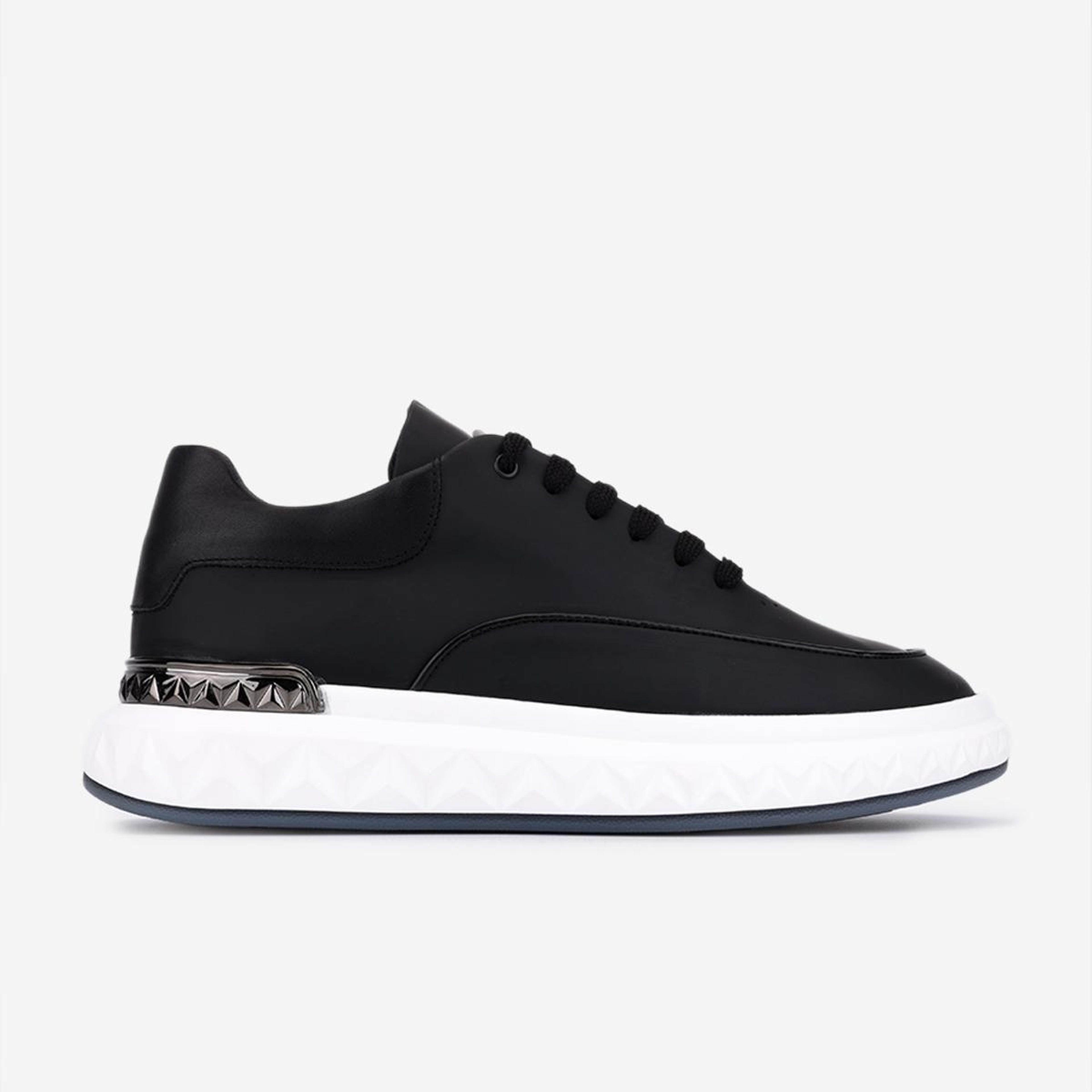 Valmenti Erkek Hakiki Deri Siyah Sneakers & Spor Ayakkabı