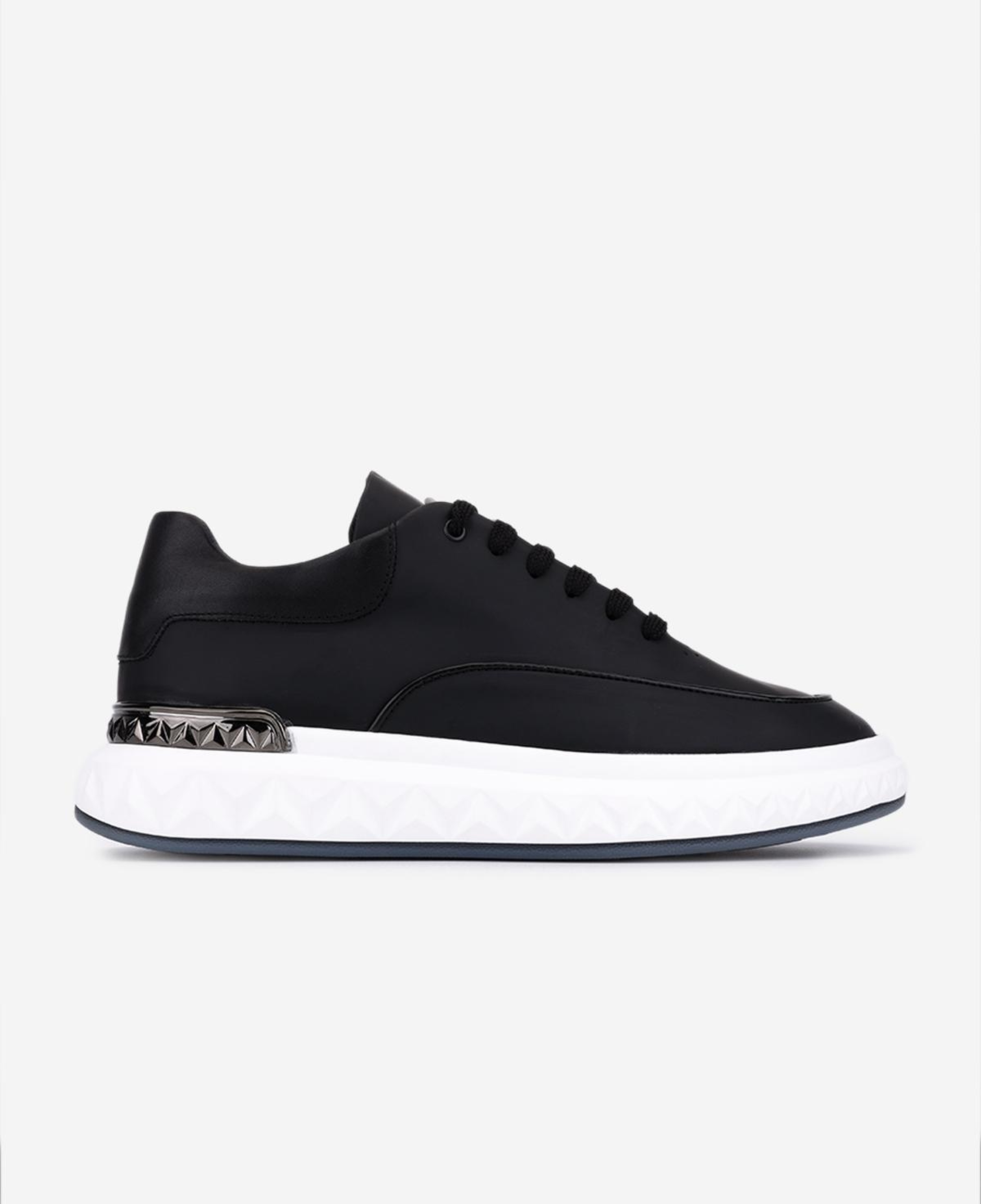 Valmenti Erkek Hakiki Deri Siyah Sneakers & Spor Ayakkabı