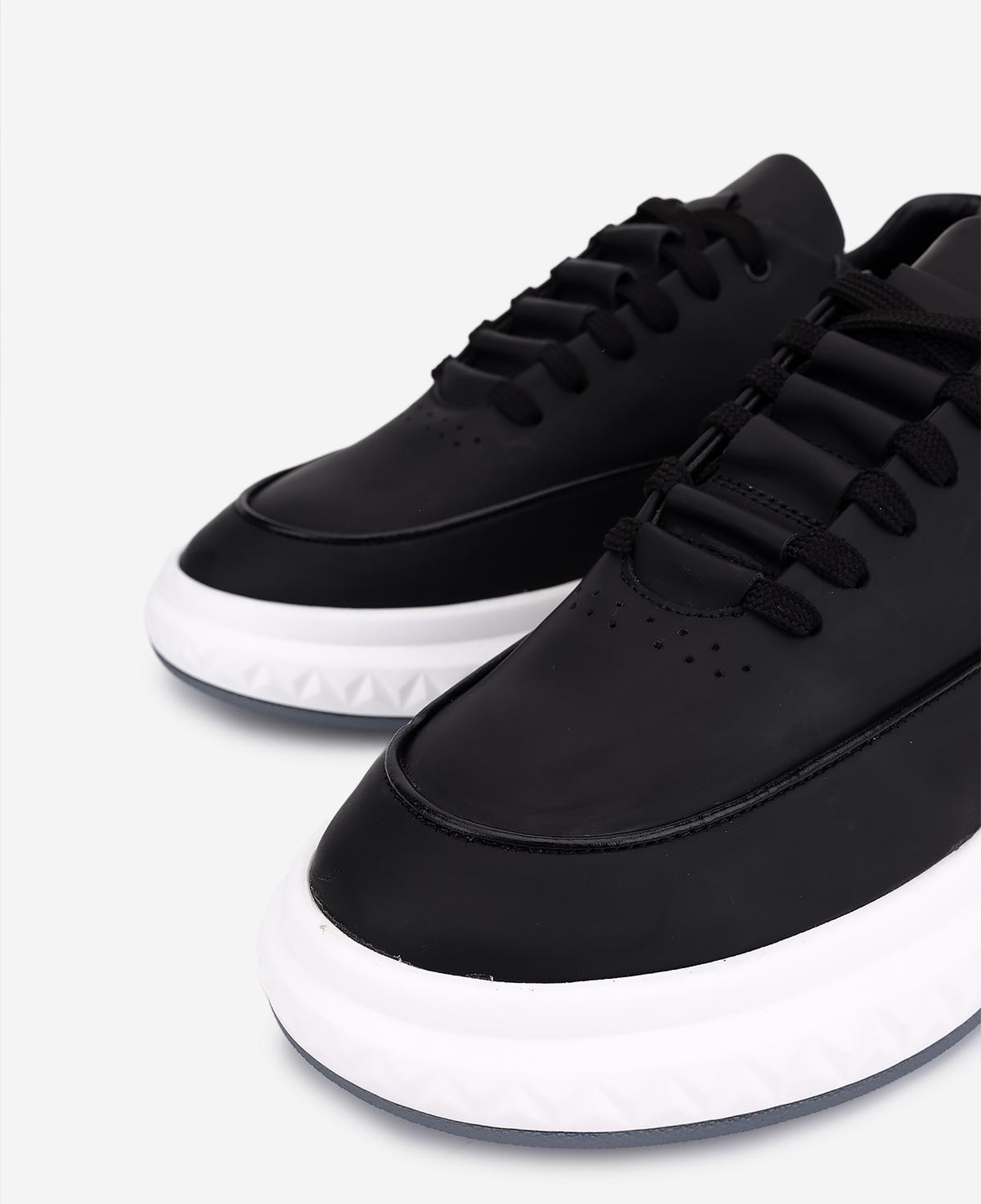 Valmenti Erkek Hakiki Deri Siyah Sneakers & Spor Ayakkabı