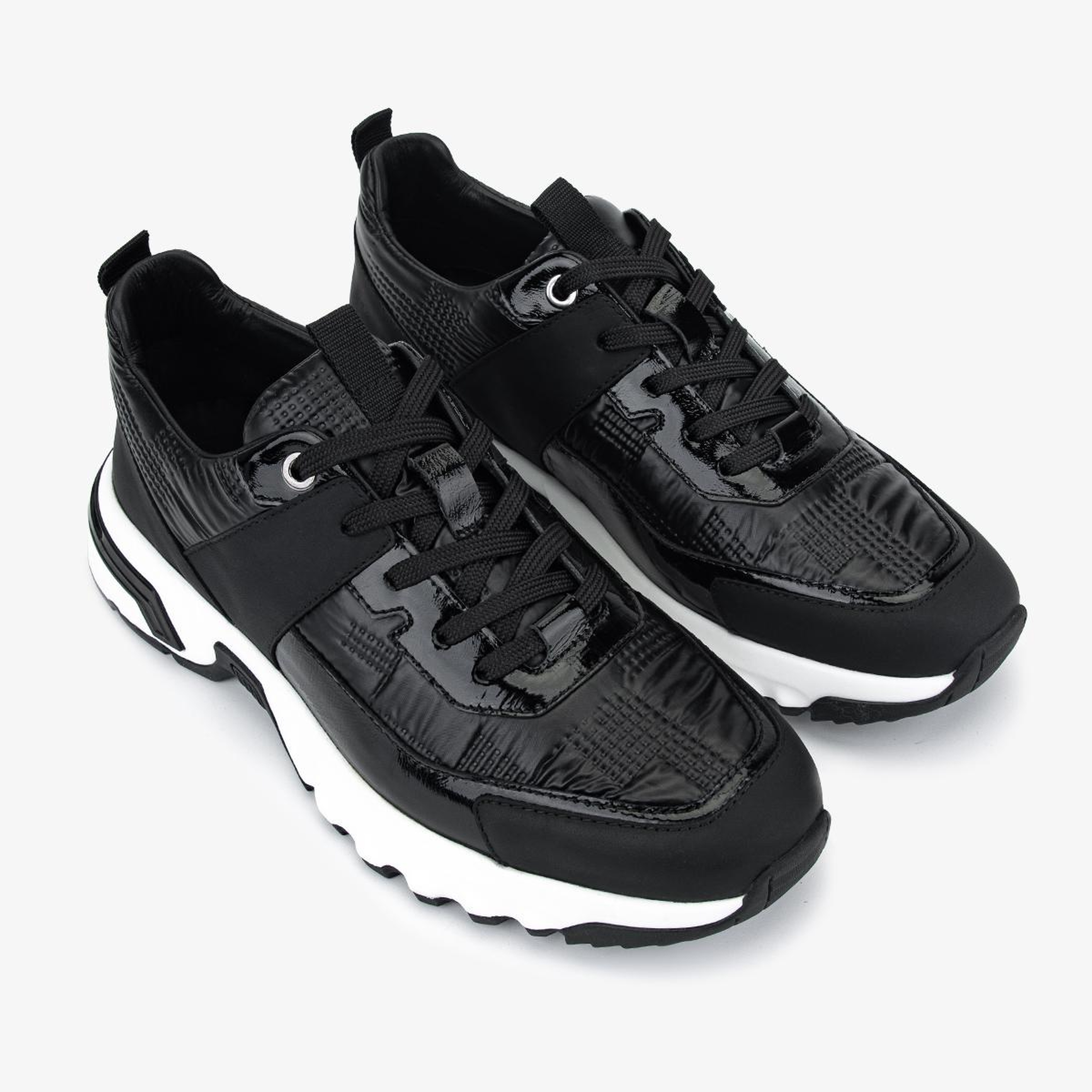 Valmenti Erkek Hakiki Deri Siyah Sneakers & Spor Ayakkabı