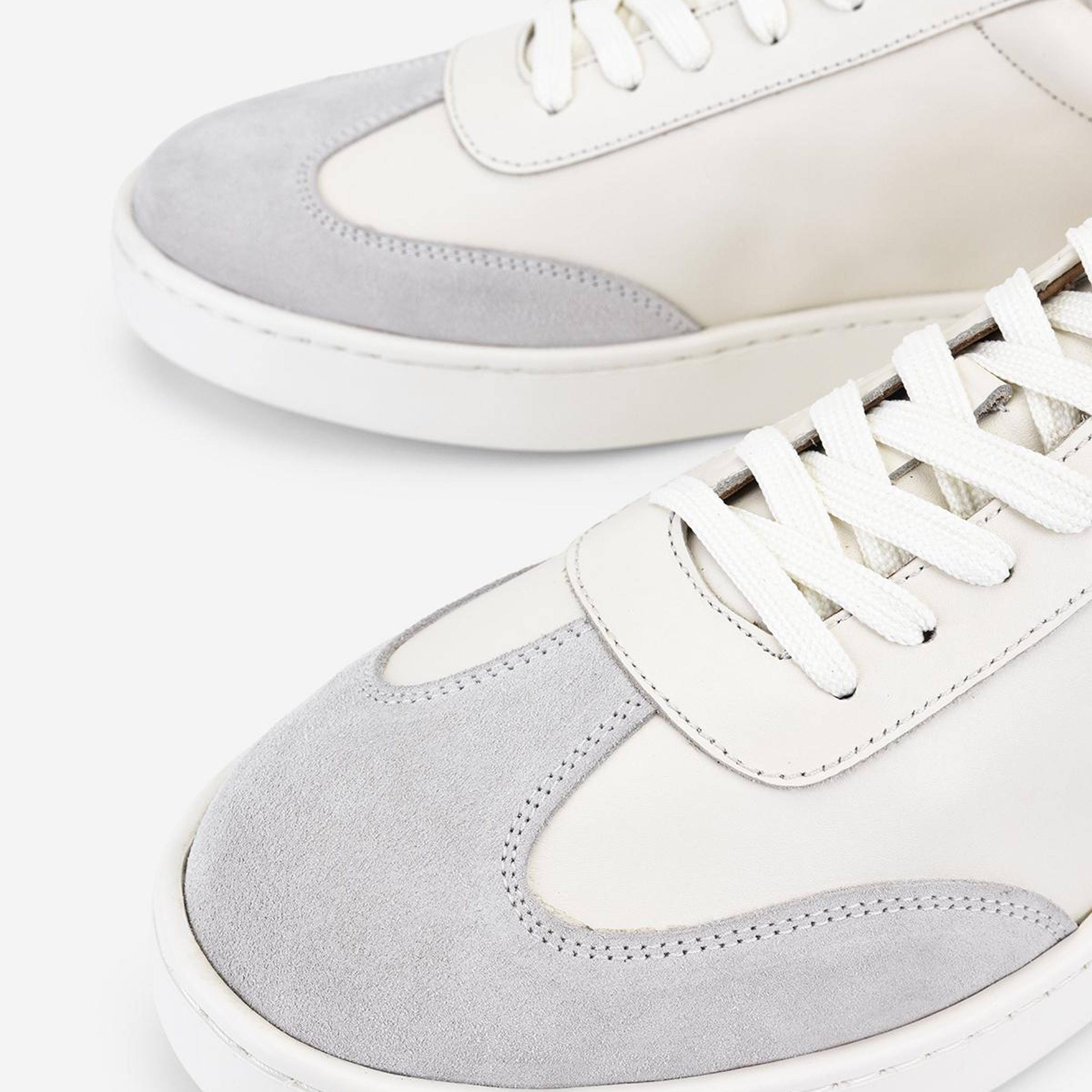 Valmenti Erkek Hakiki Deri Kırık Beyaz Sneakers & Spor Ayakkabı